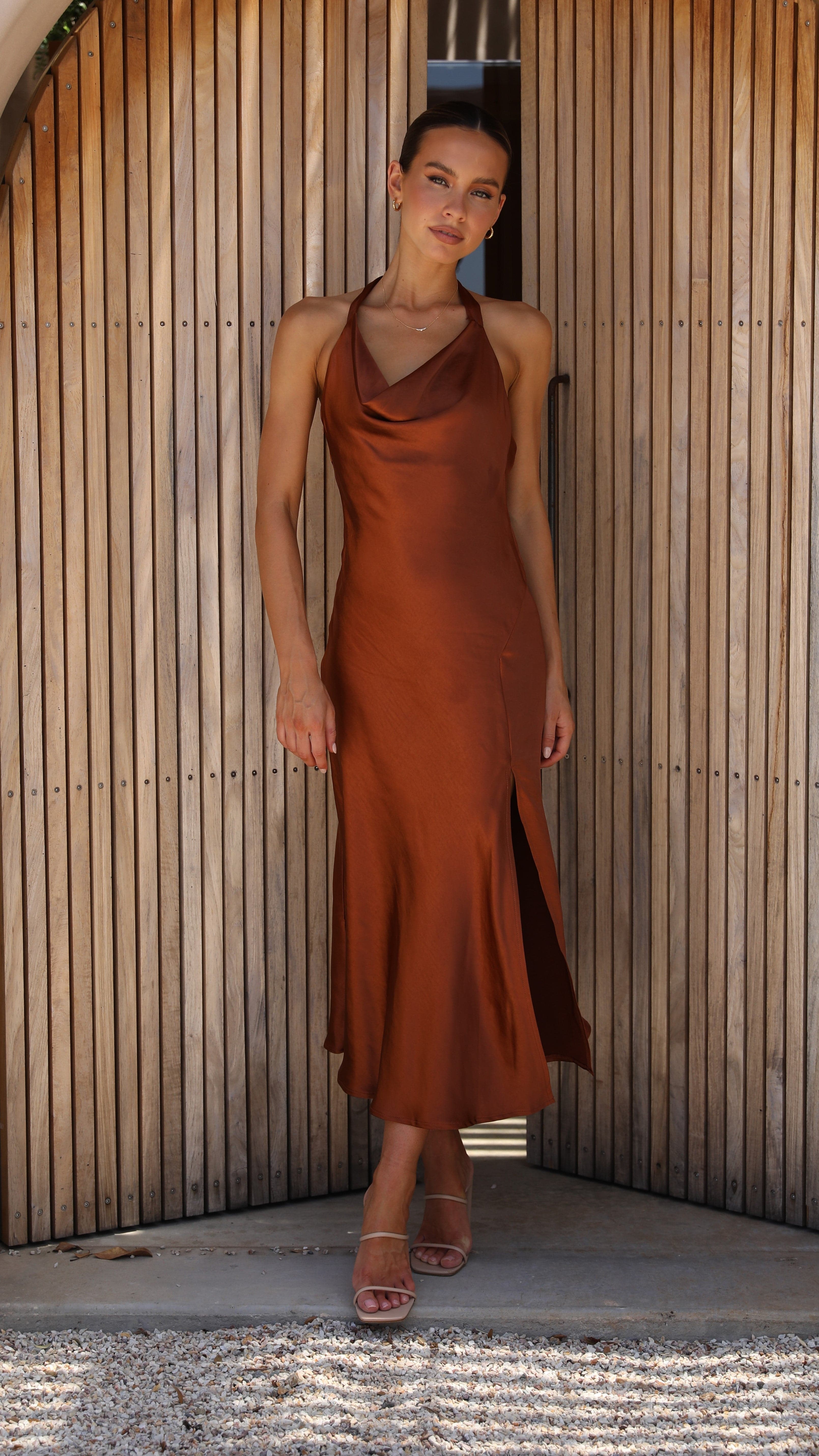 Kikodress - Sian Maxi Dress - Rust