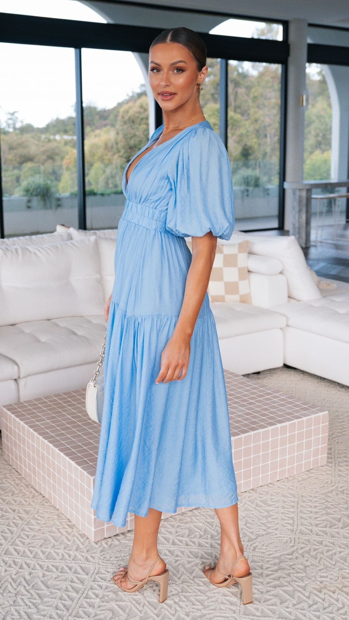 Kikodress - Erin Midi Dress - Blue