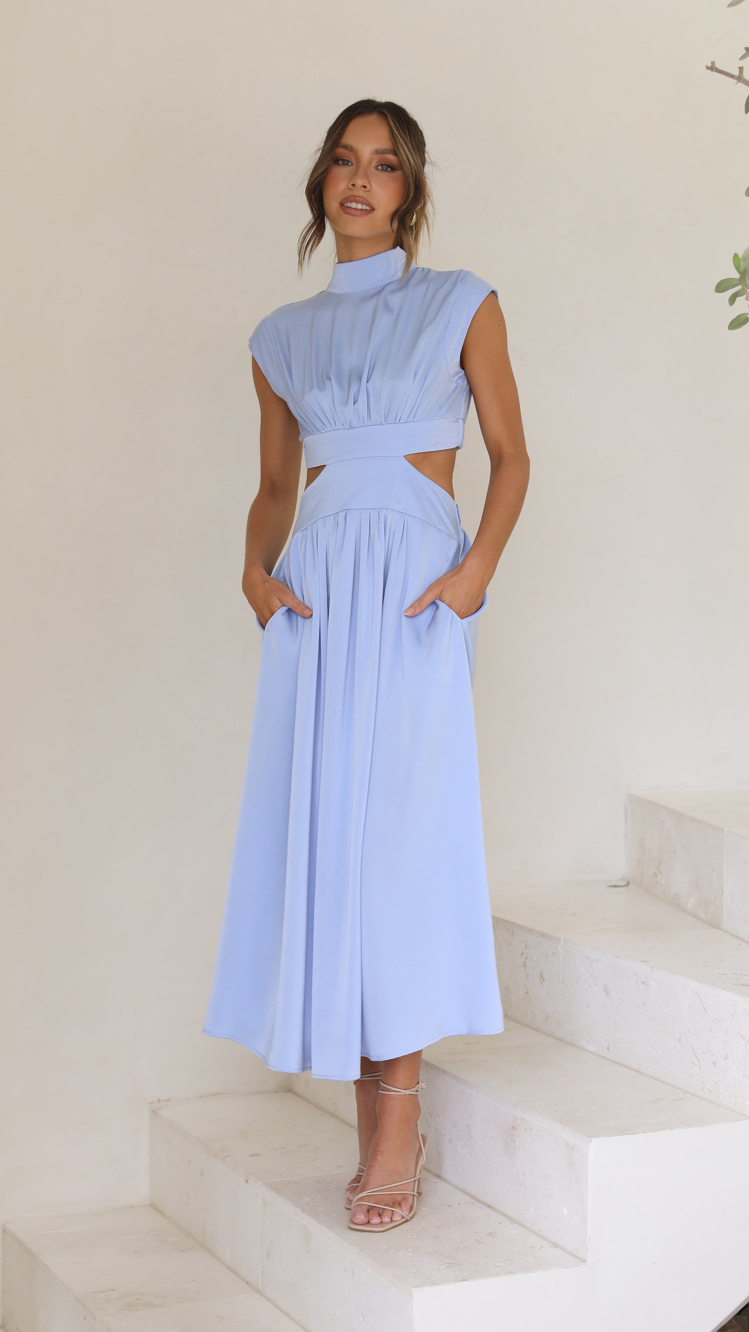 Kikodress - Cindie Midi Dress - Blue