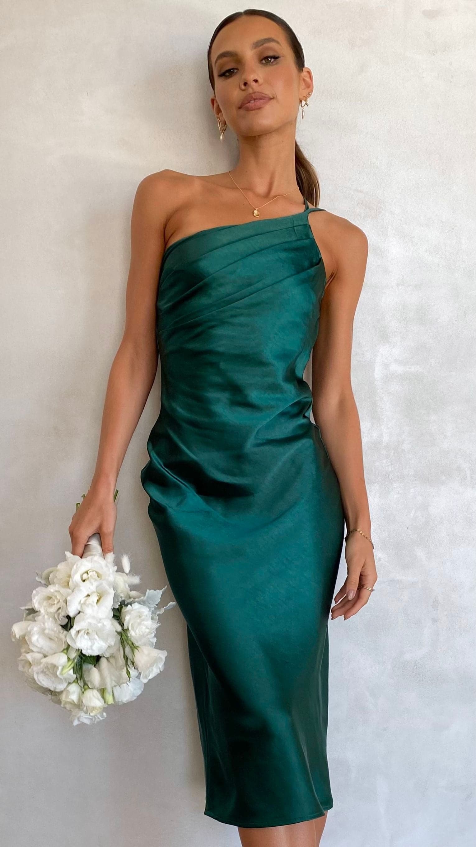 Kikodress - Josephina Midi Dress - Emerald Green