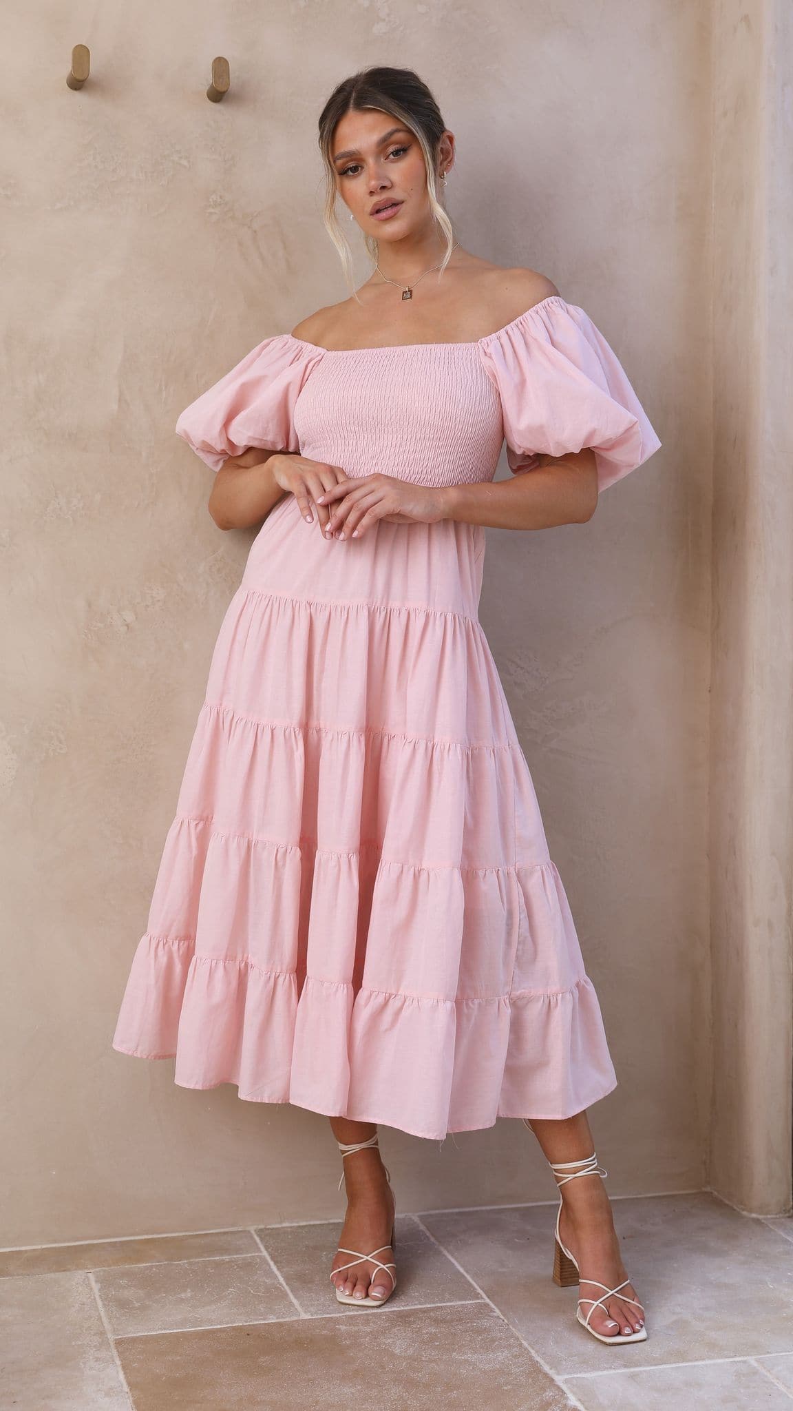 Kikodress - Chyna Midi Dress - Blush