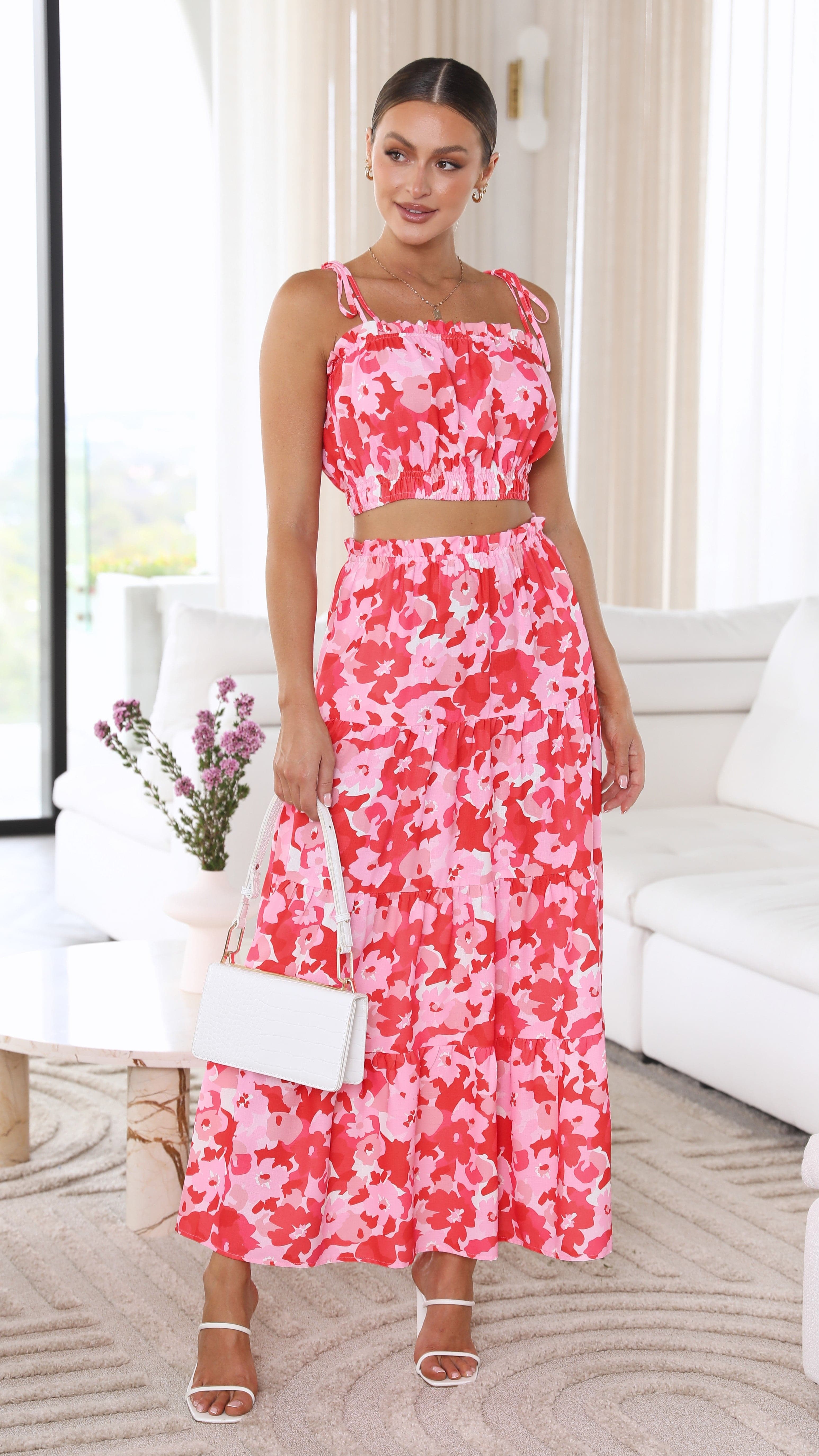 Kikodress - Samaya Maxi Skirt - Posey Print