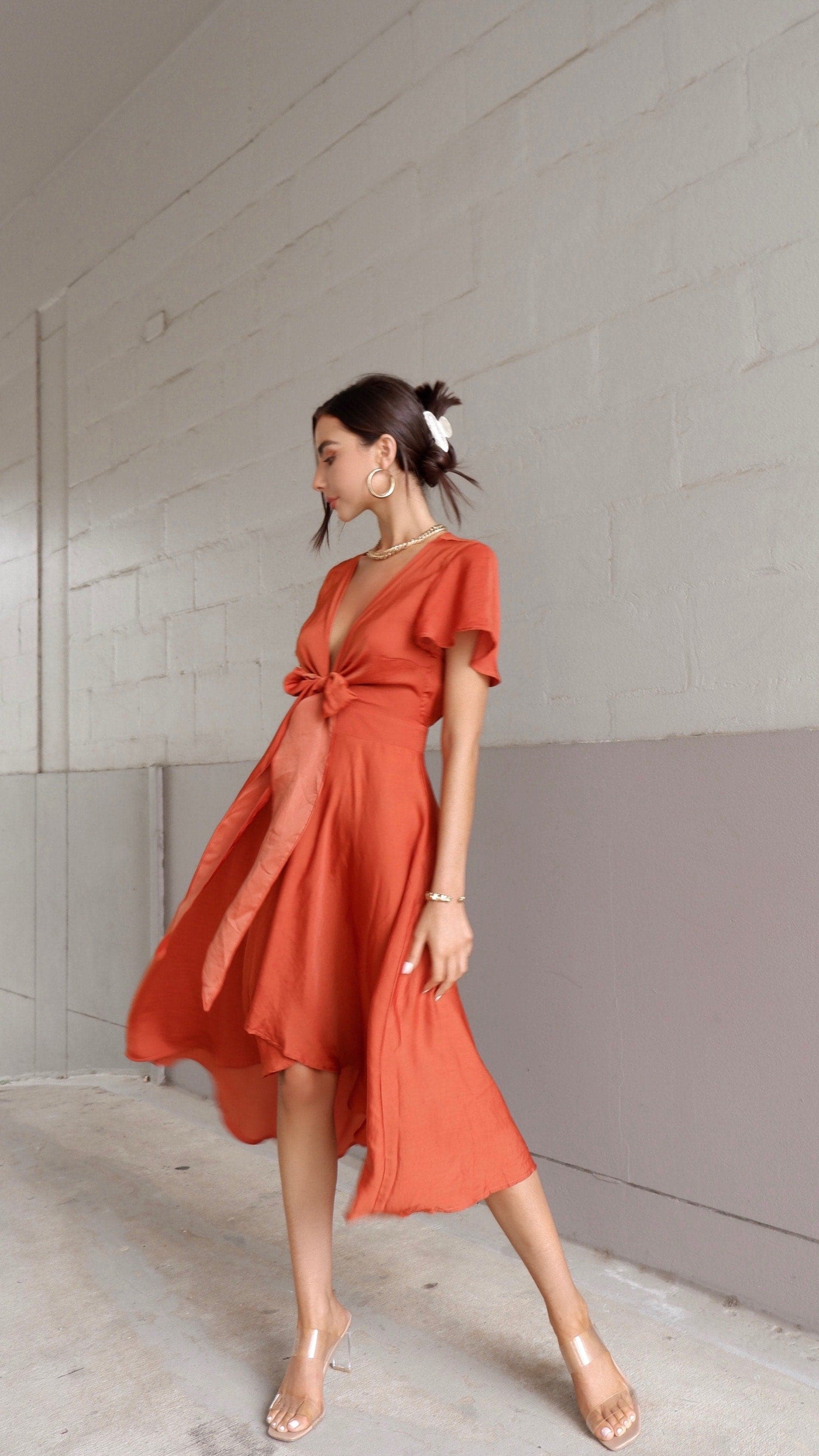 Kikodress - Sunny Daze Dress - Rust