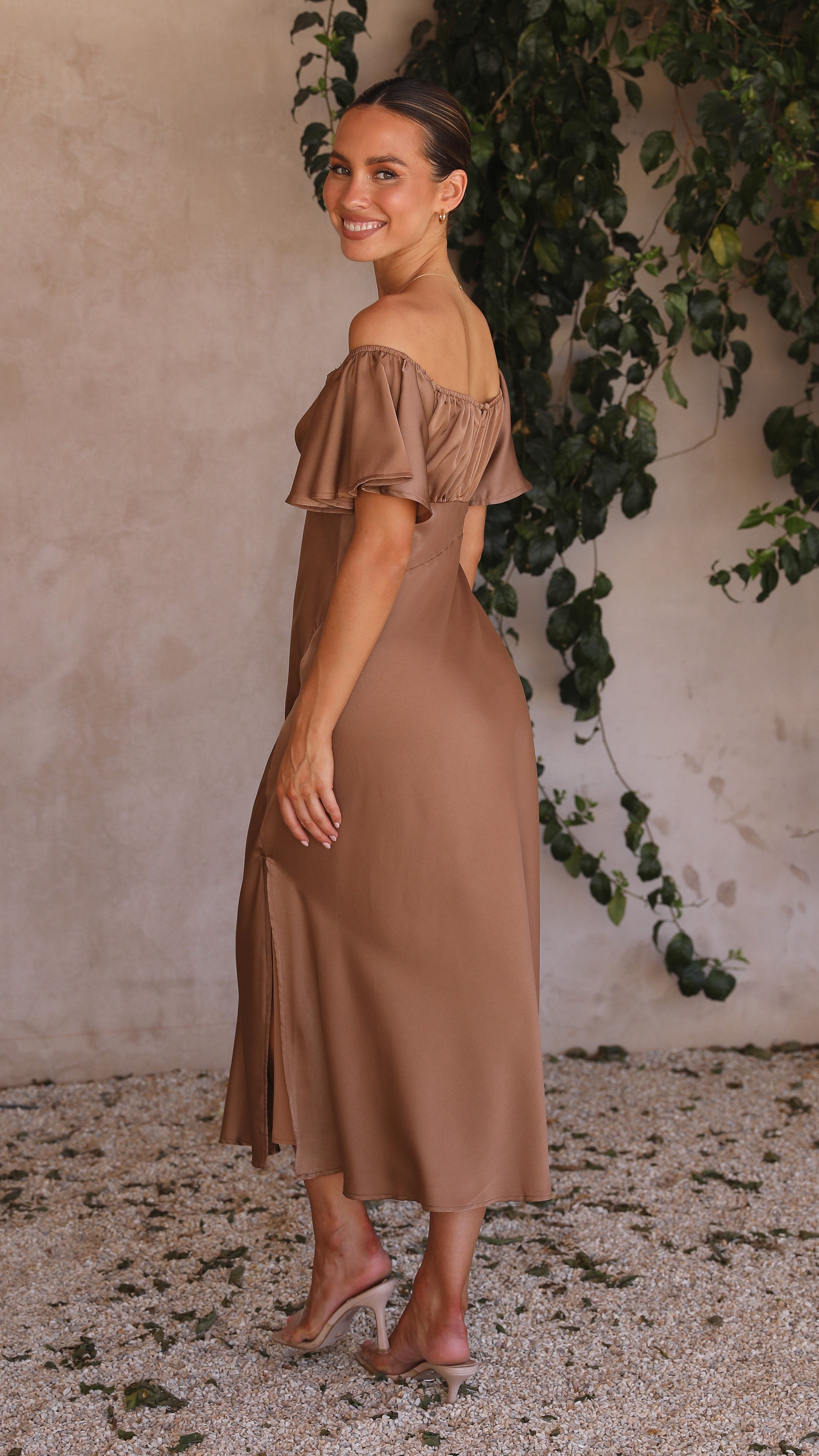 Kikodress - Louisa Midi Dress - Chocolate