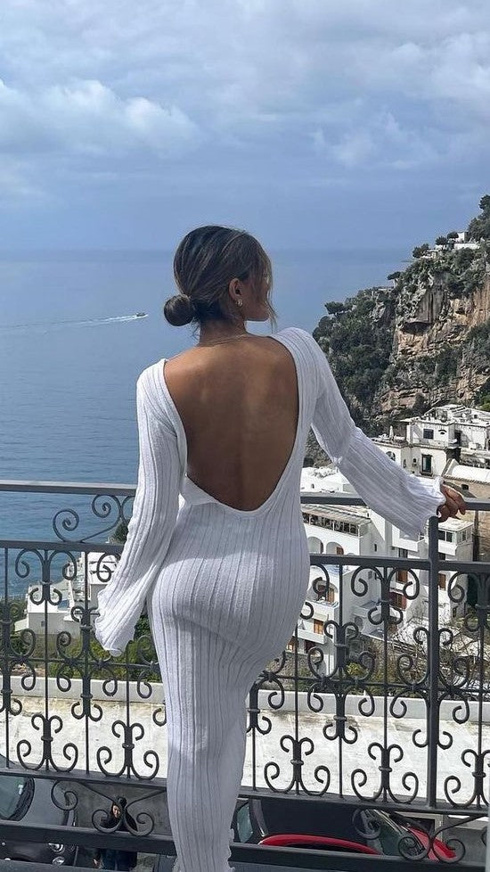 Kikodress - Baha Long Sleeve Dress - White