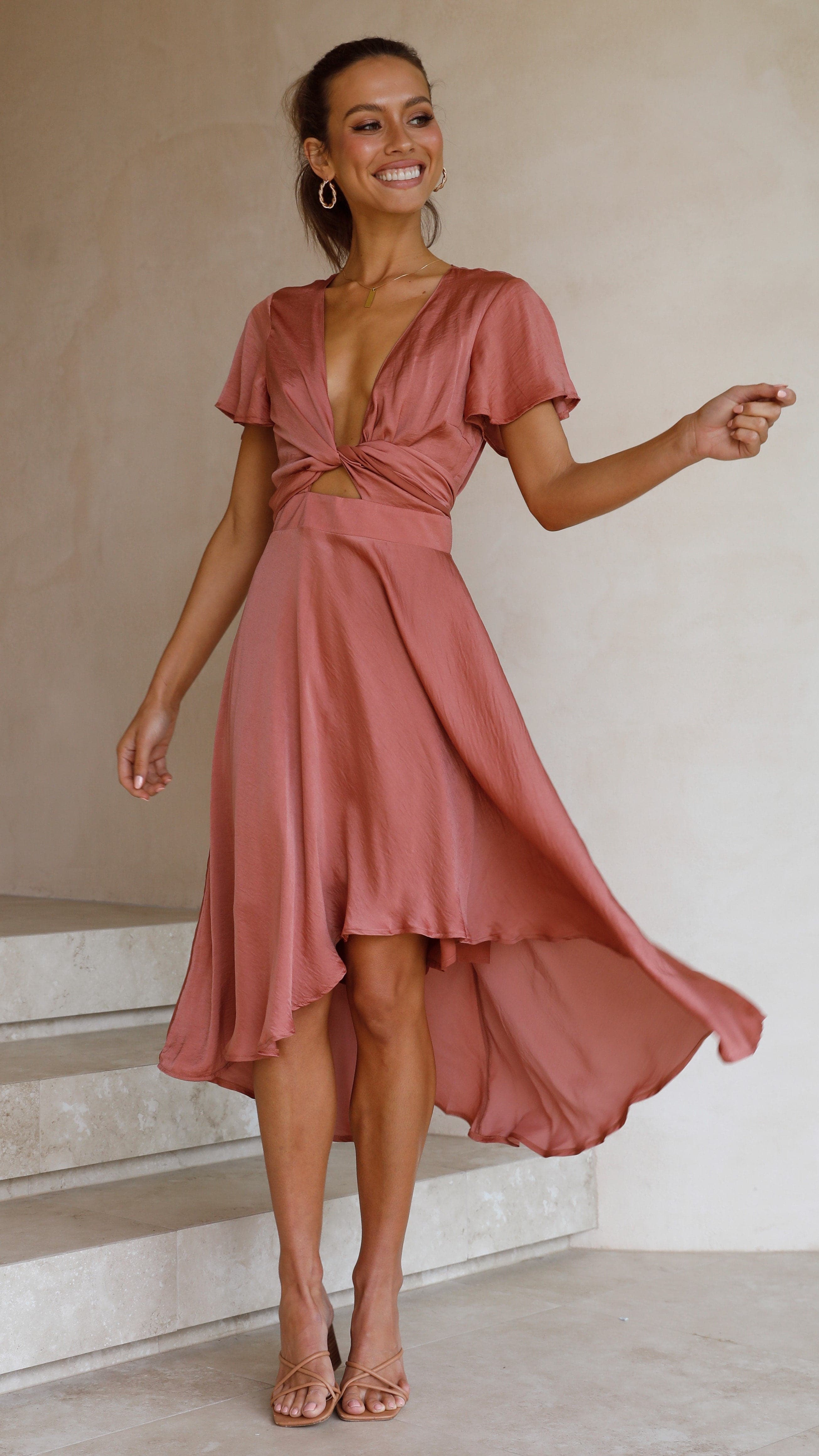 Kikodress - Sunny Daze Dress - Baked Rose