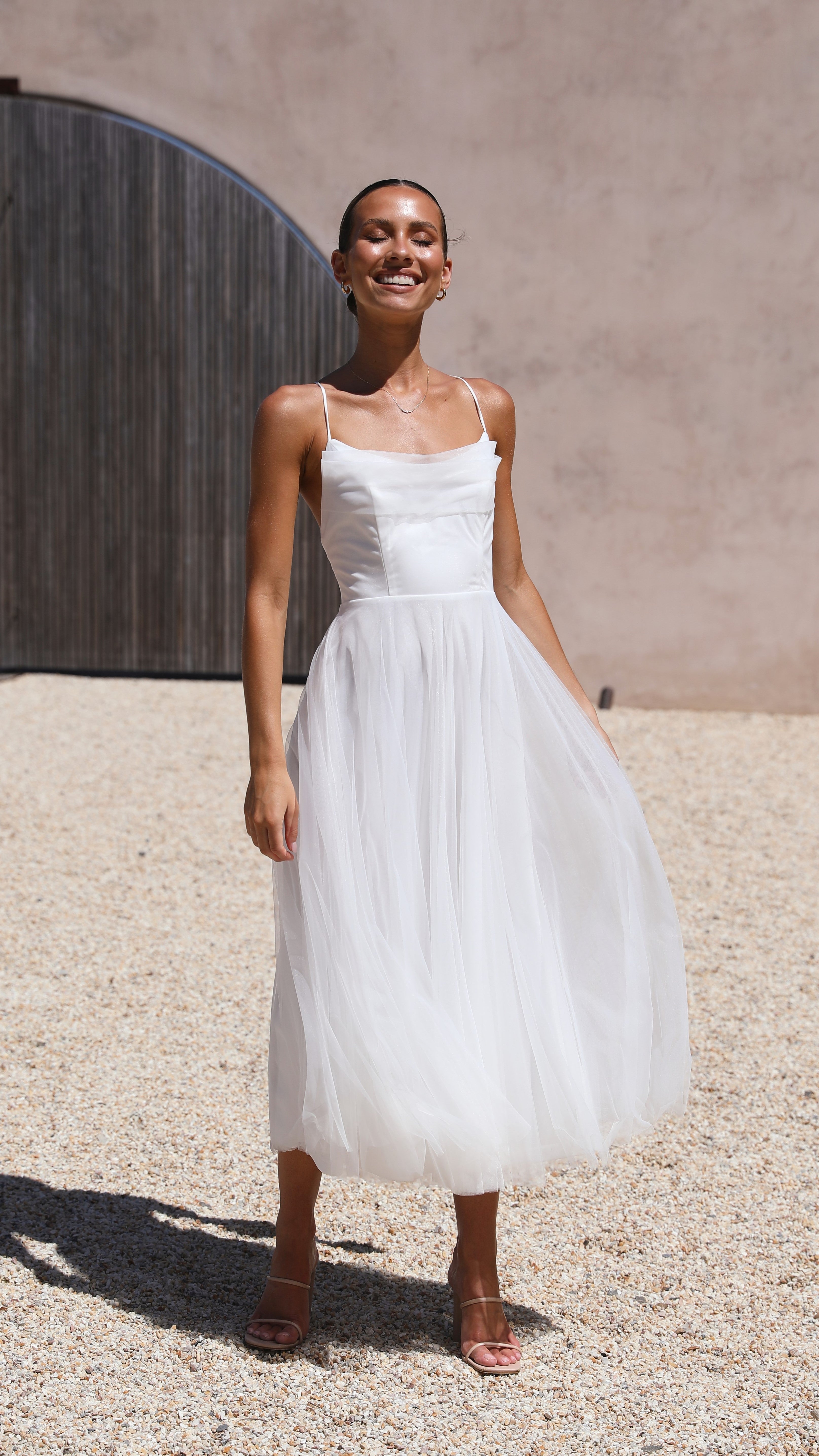 Kikodress - Belle Midi Dress - White