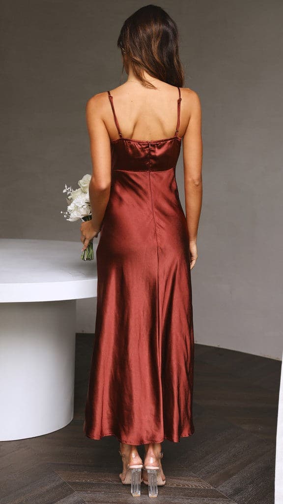 Kikodress - Elsa Midi Dress - Rust