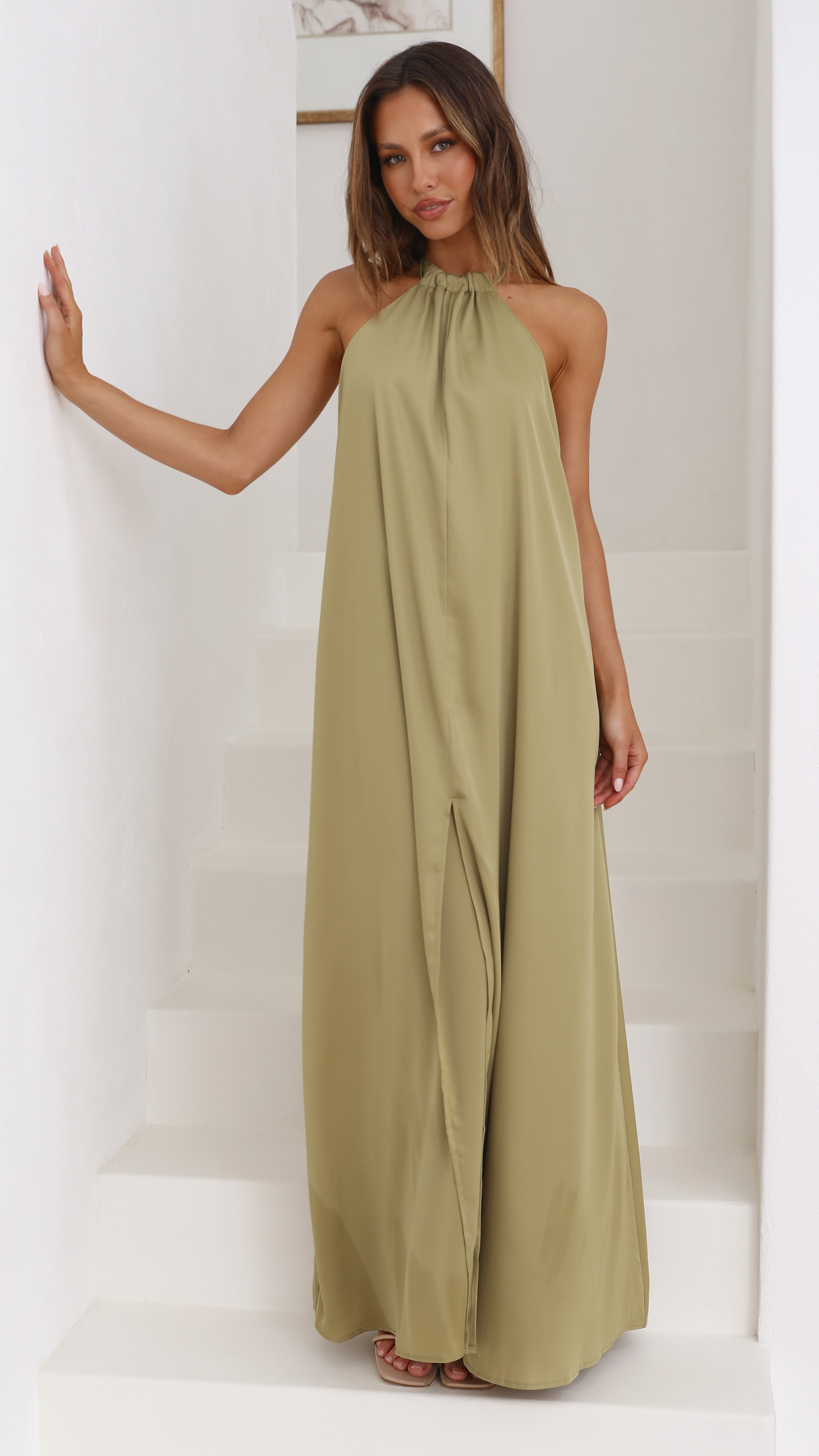 Kikodress - Monique Maxi Dress - Olive