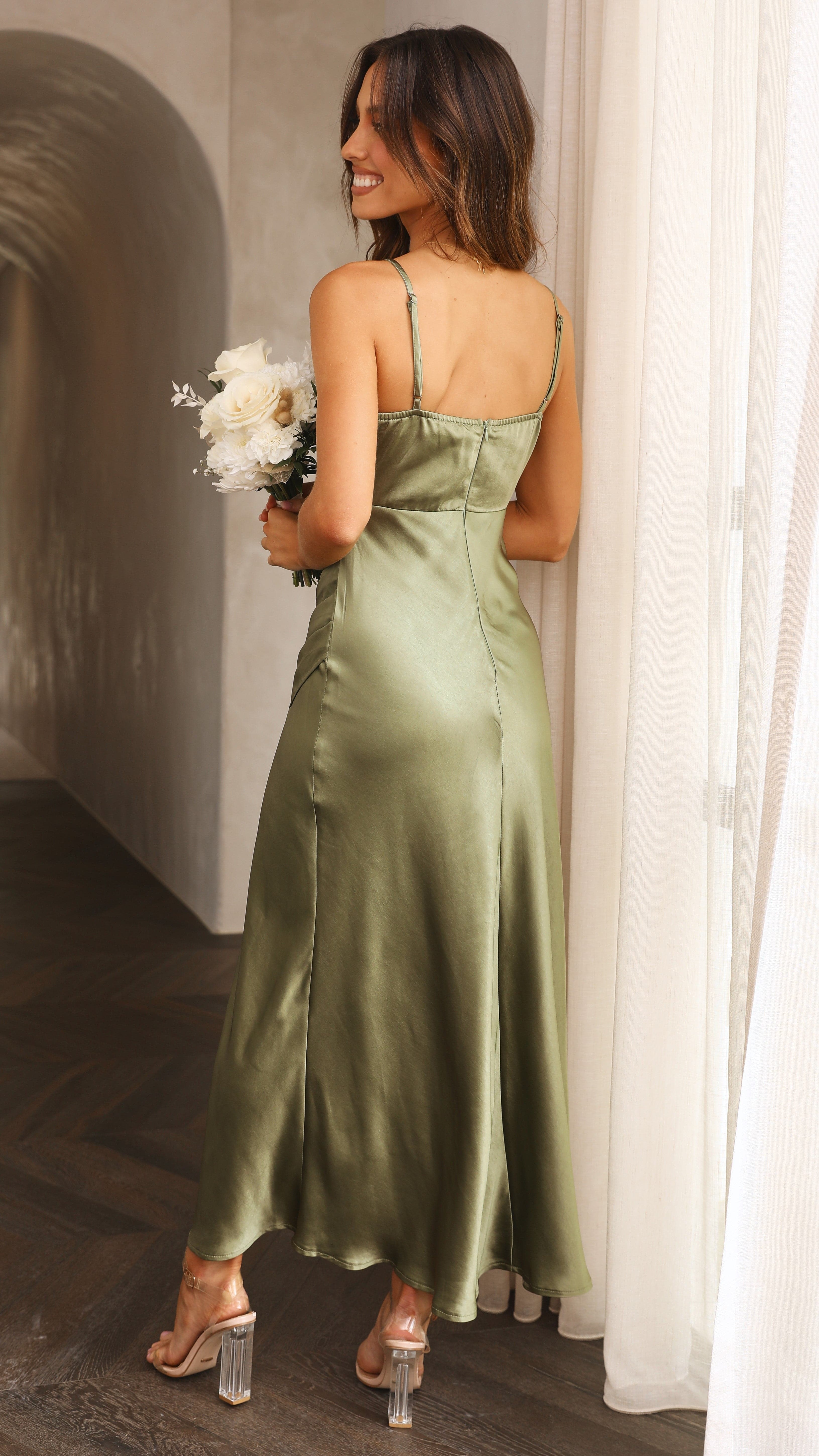 Kikodress - Elsa Midi Dress - Olive