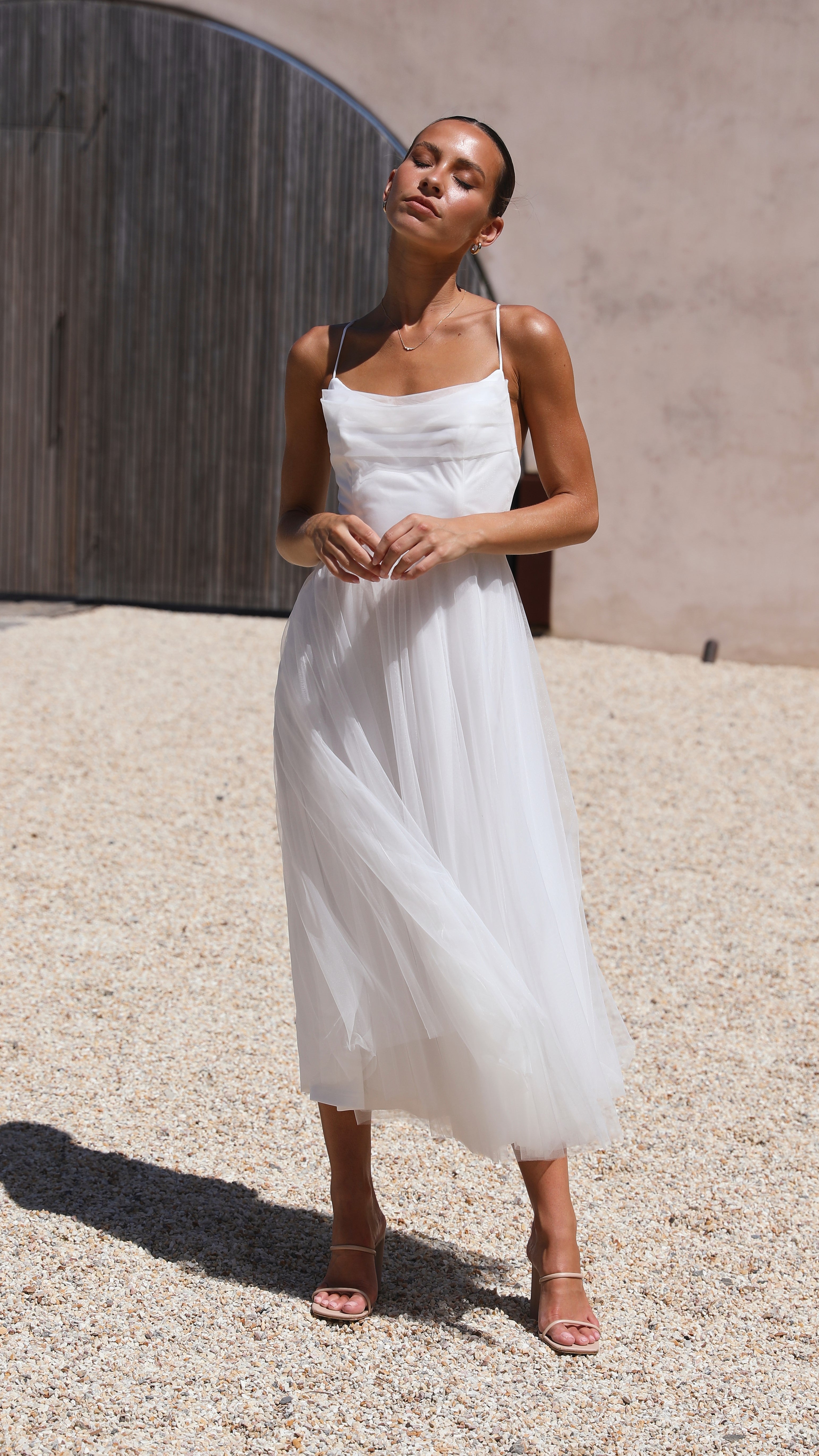 Kikodress - Belle Midi Dress - White
