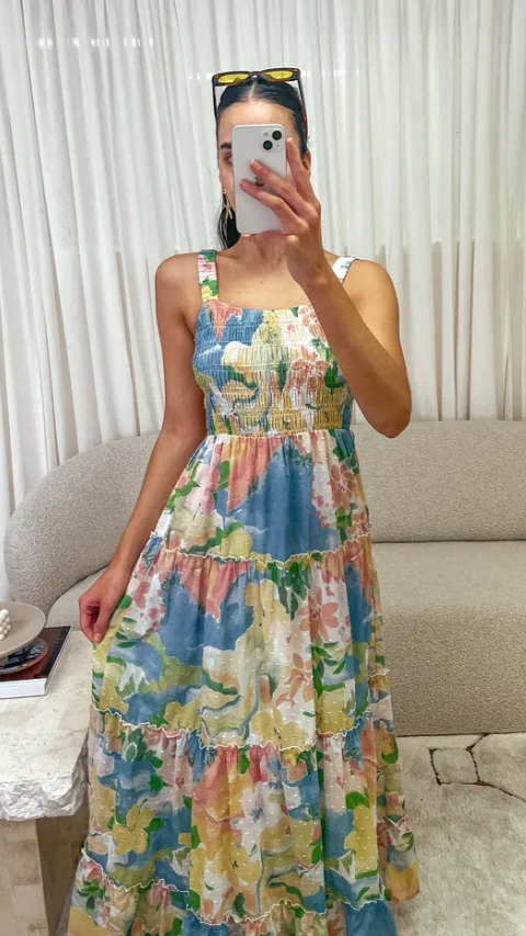 Kikodress - Ashlyn Maxi Dress - Kailani Print