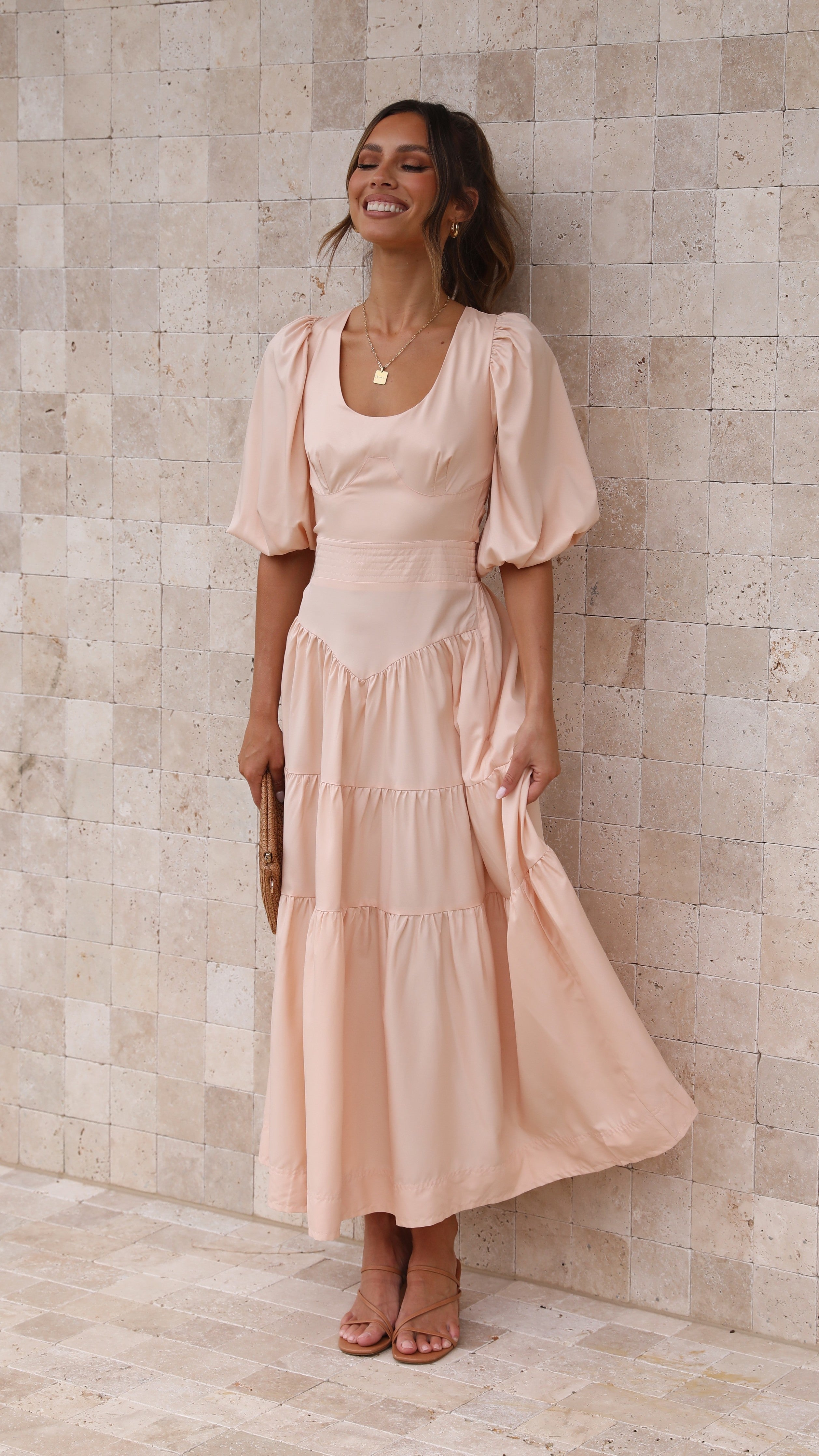 Kikodress - Michella Maxi Dress - Peach