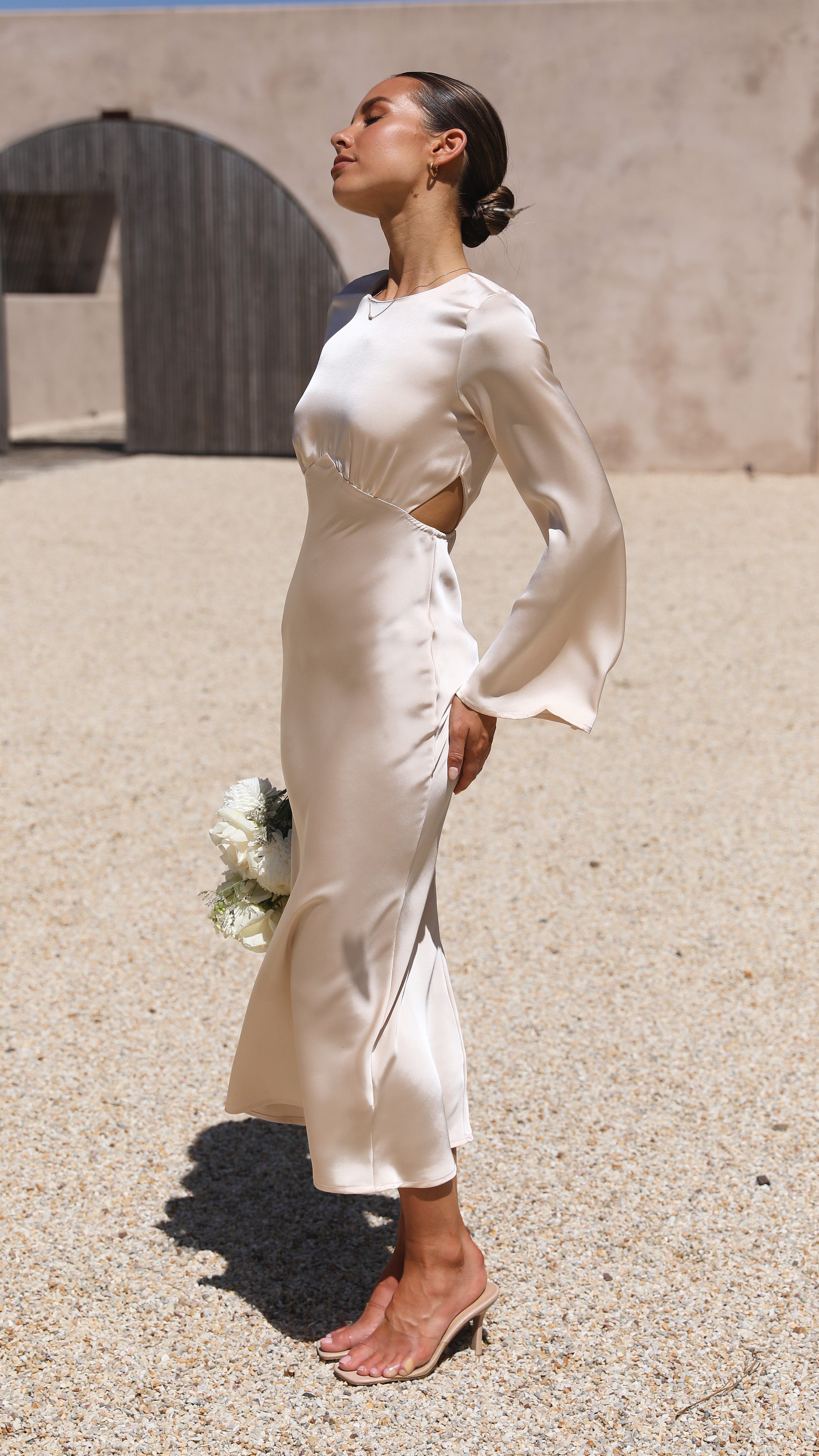 Kikodress - Aubrey Midi Dress - Champagne