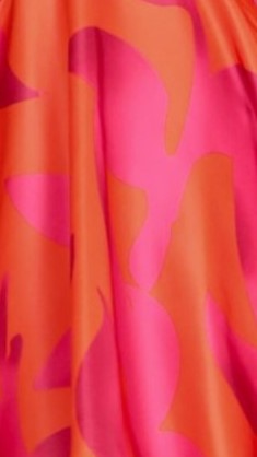 Kikodress - Tamara Mini Dress - Orange/Hot Pink Floral