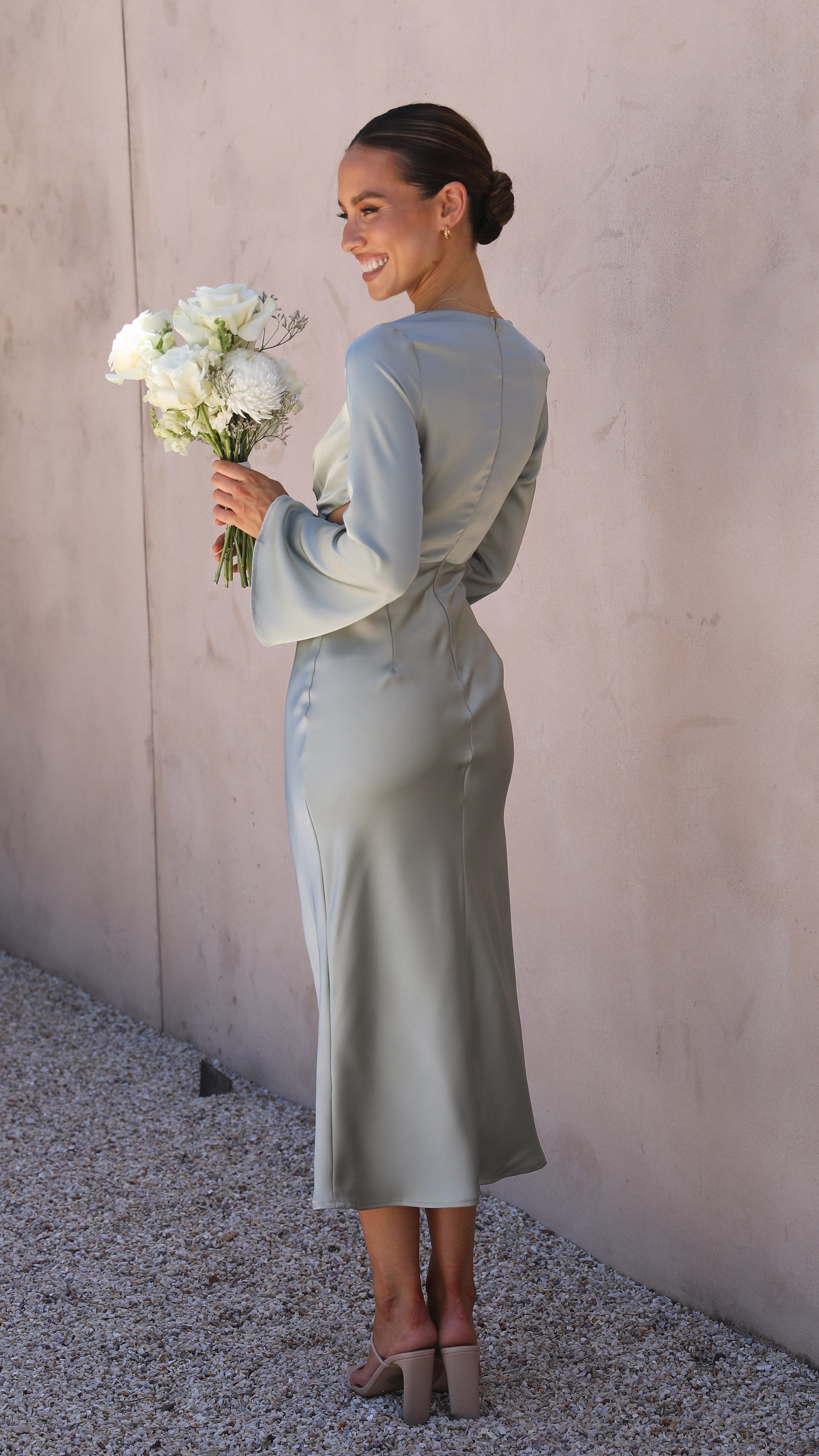 Kikodress - Aubrey Midi Dress - Olive