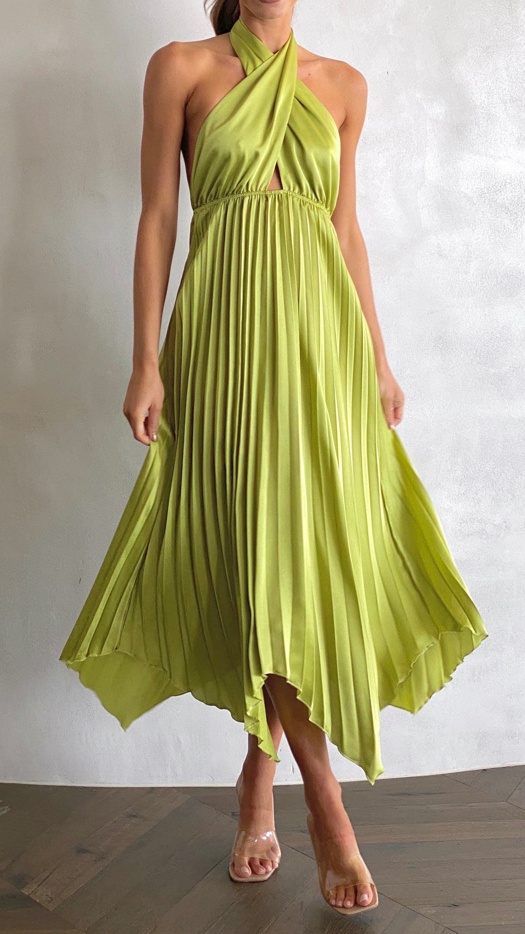Kikodress - Miami Midi Dress - Lime