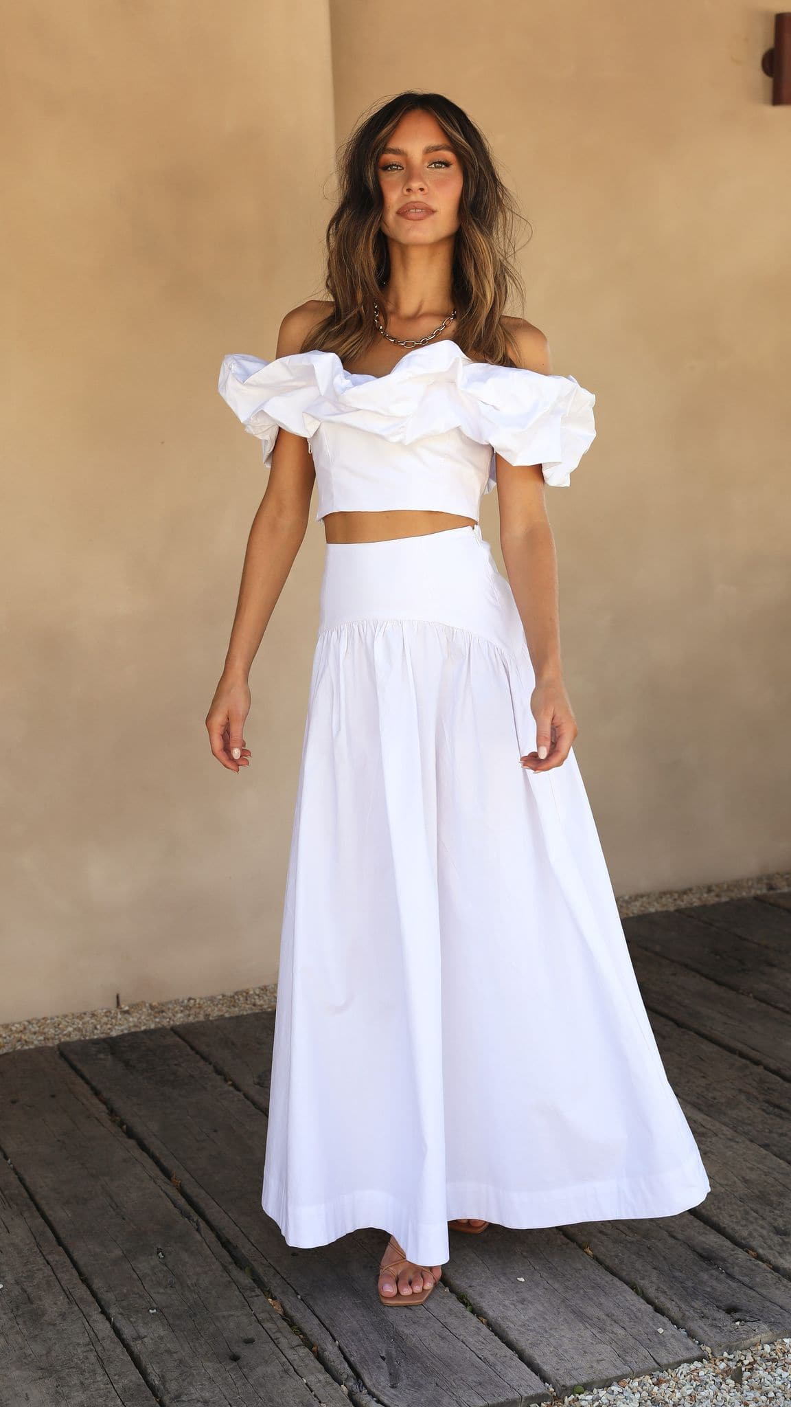 Kikodress - Savannah Maxi Skirt - White