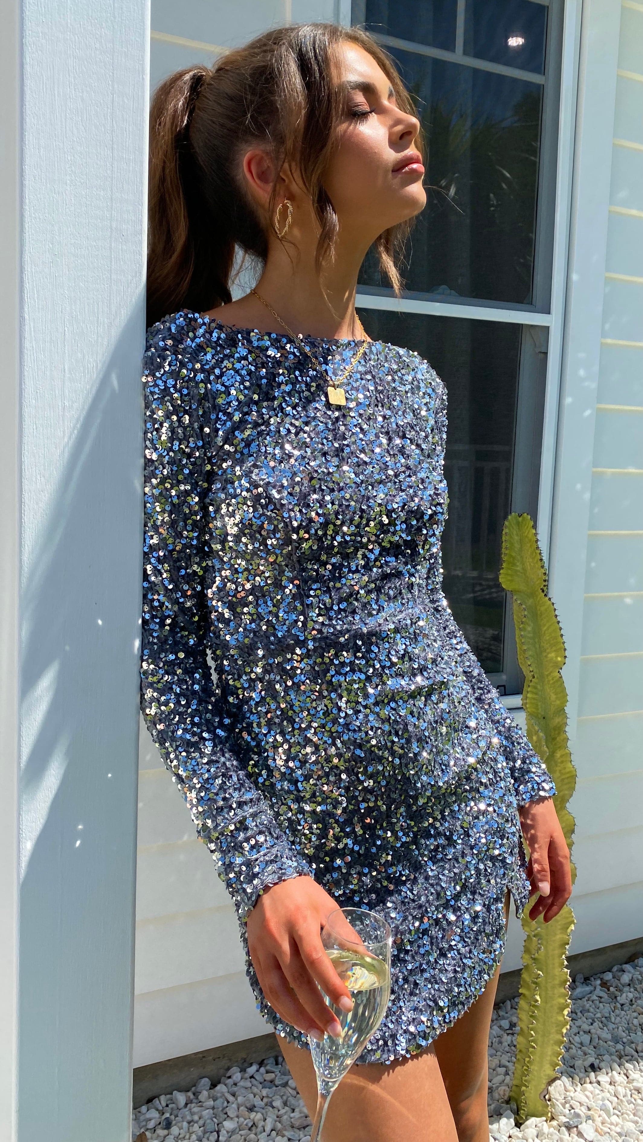 Kikodress - Felicia Mini Dress - Silver