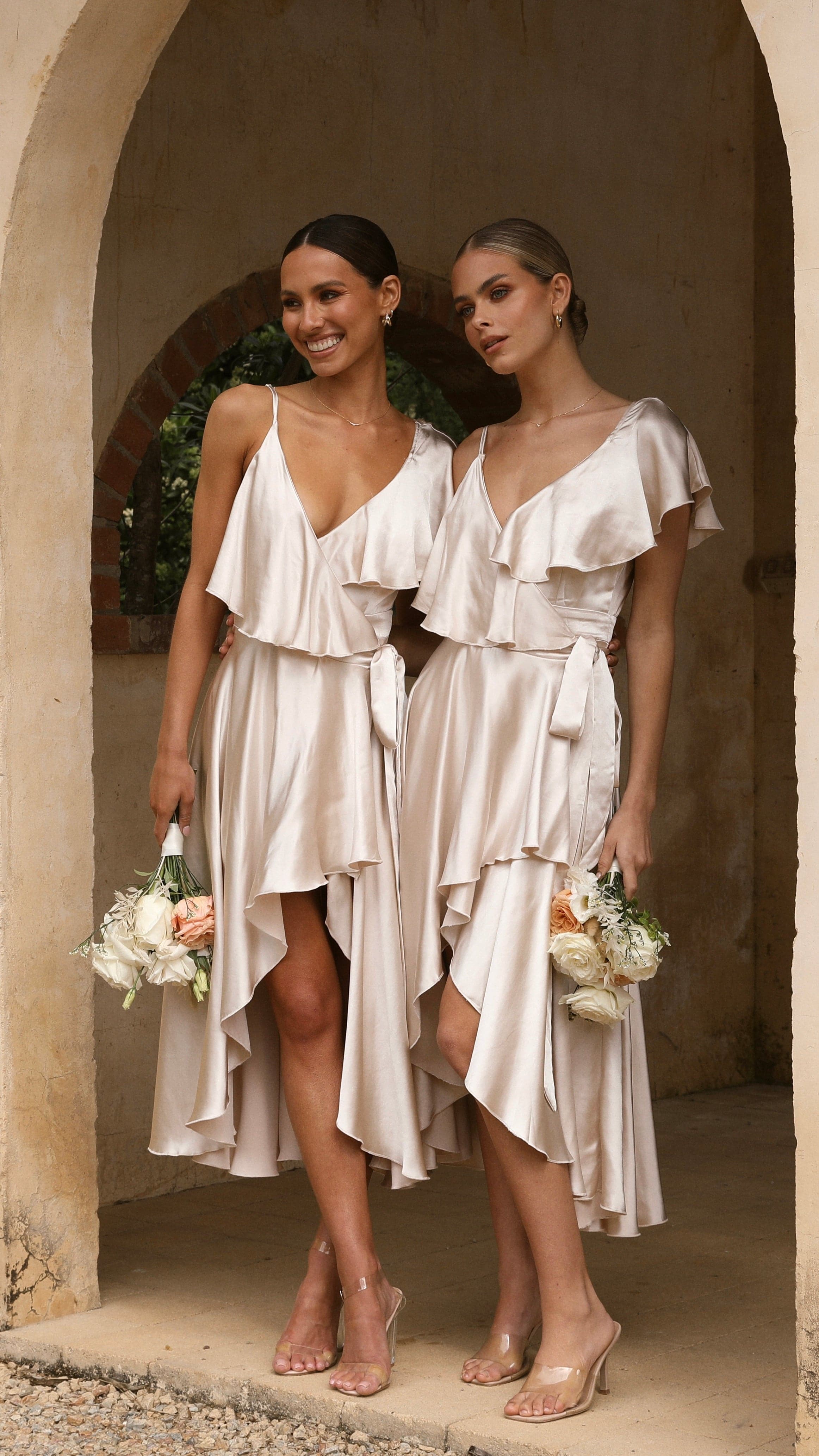 Kikodress - Jacinta Midi Dress - Champagne