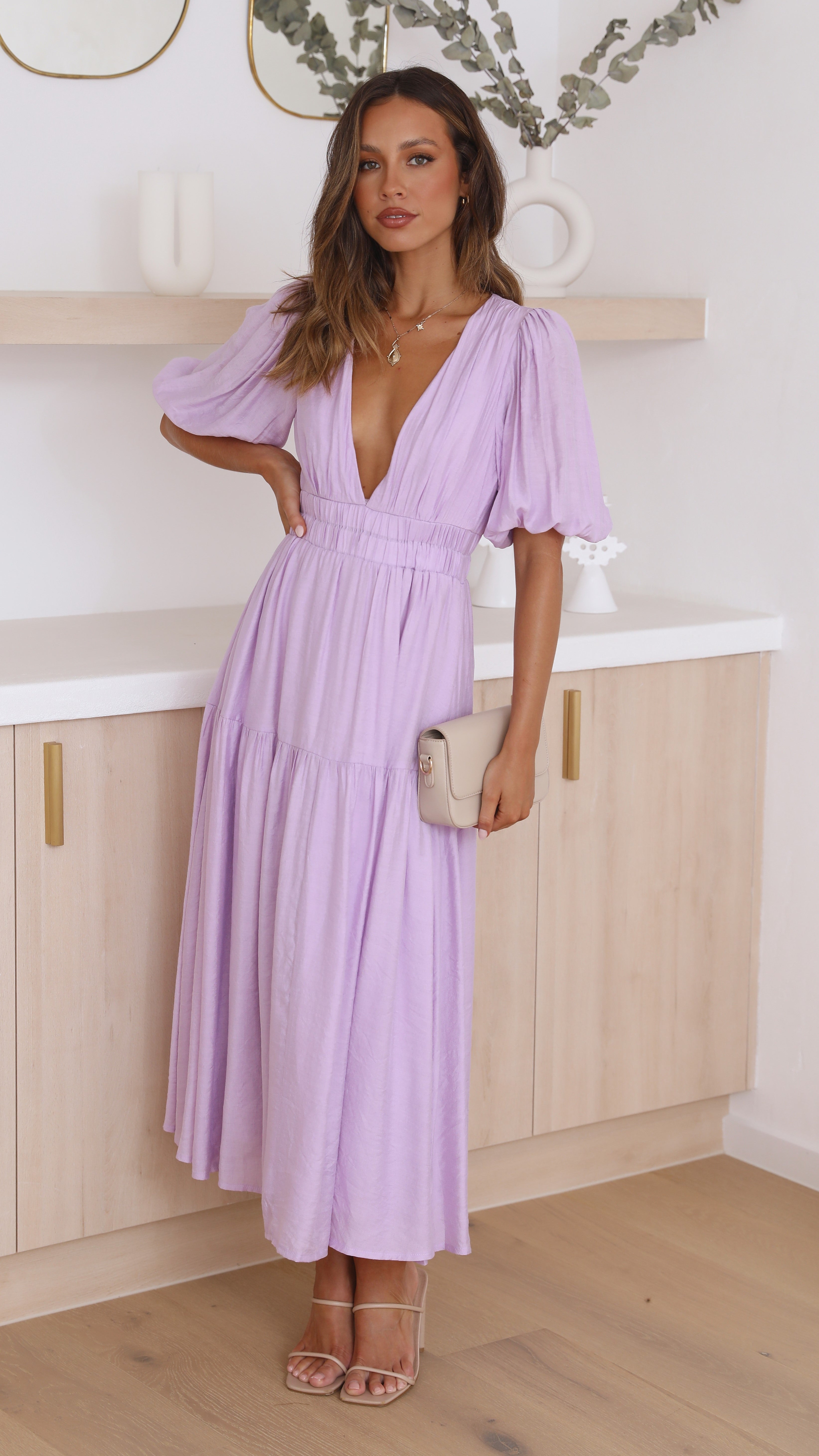 Kikodress - Erin Midi Dress - Lilac