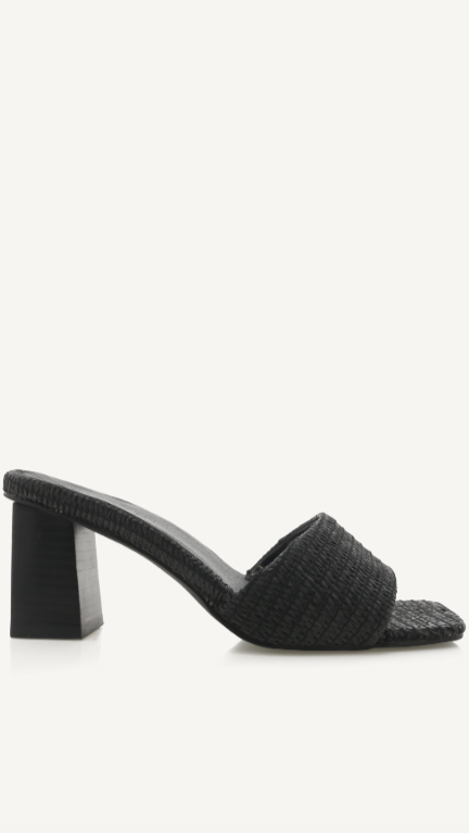 Kikodress - Ukko Heel - Black Raffia
