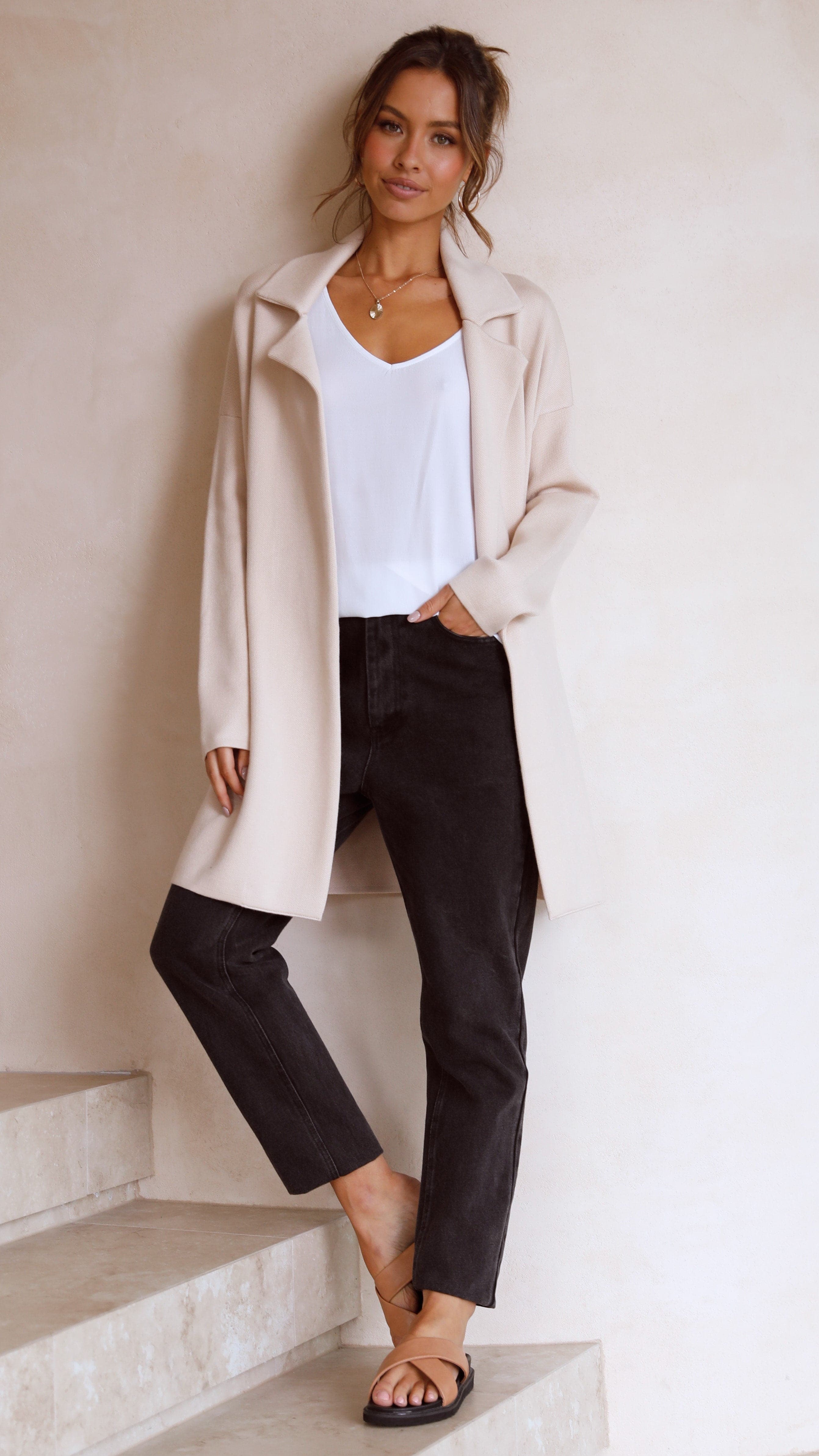 Kikodress - Zuzu Coatigan - Oatmeal