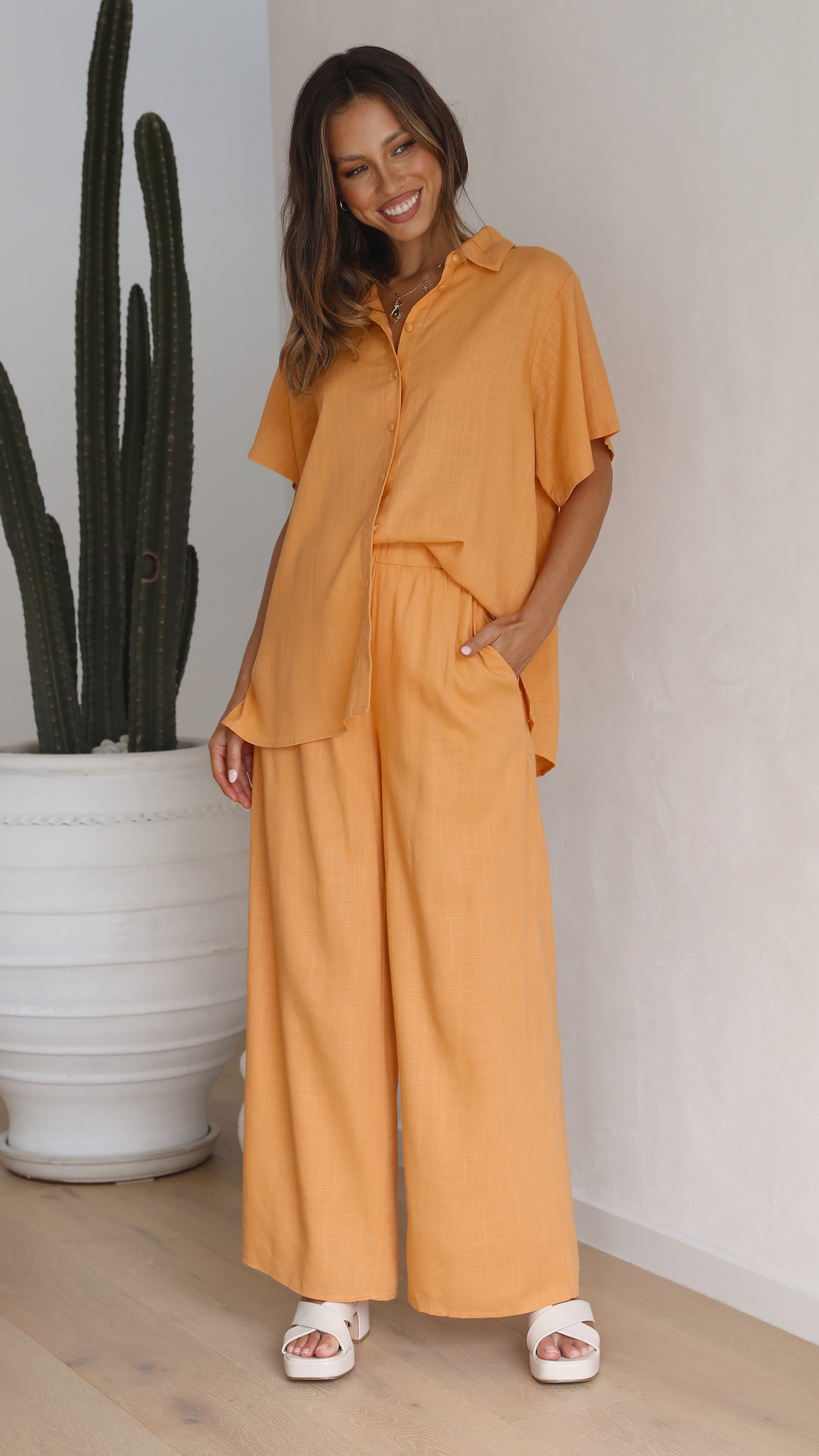 Kikodress - Natalie Pants - Sunset Orange