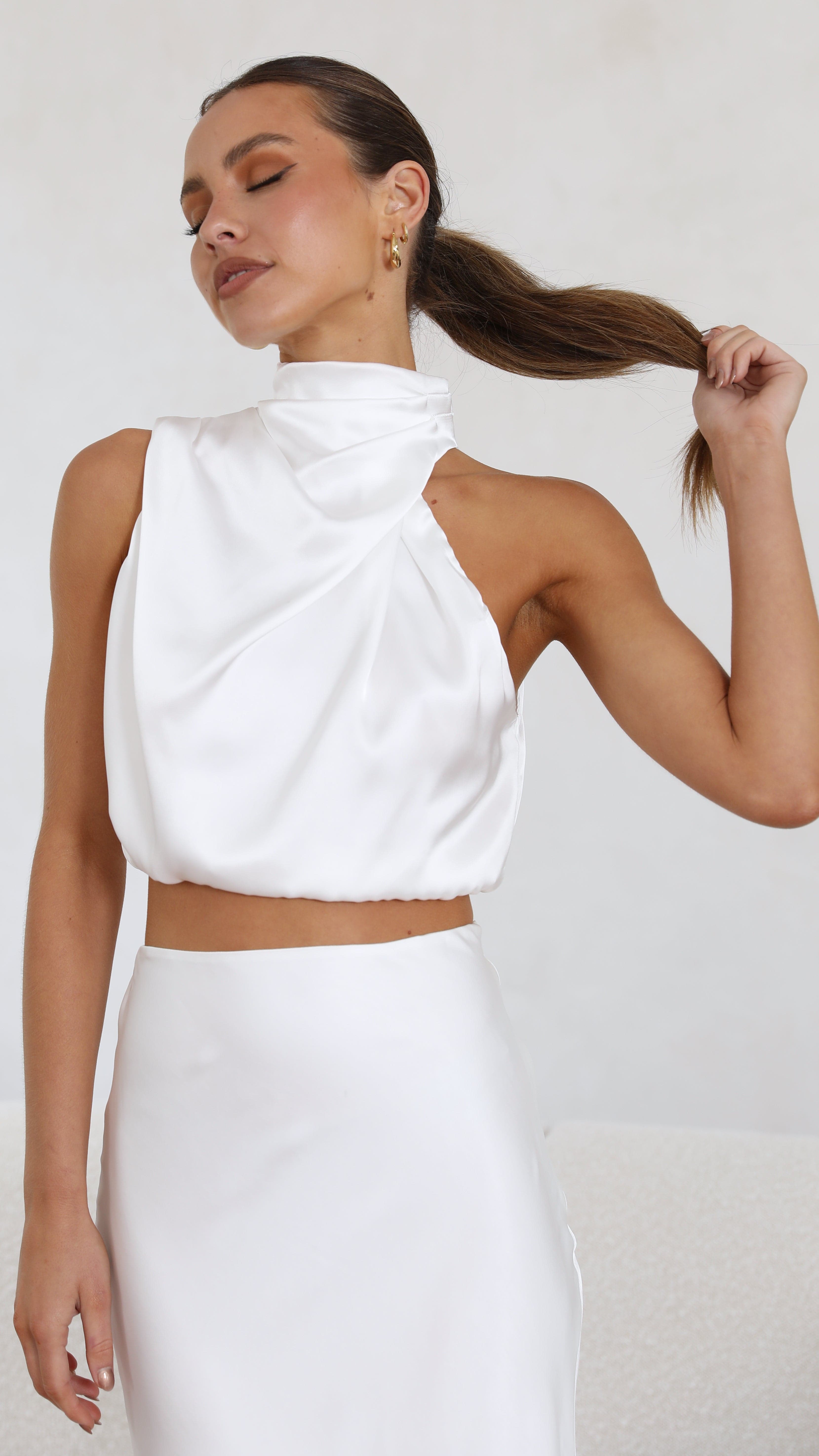 Kikodress - Esther Top - White