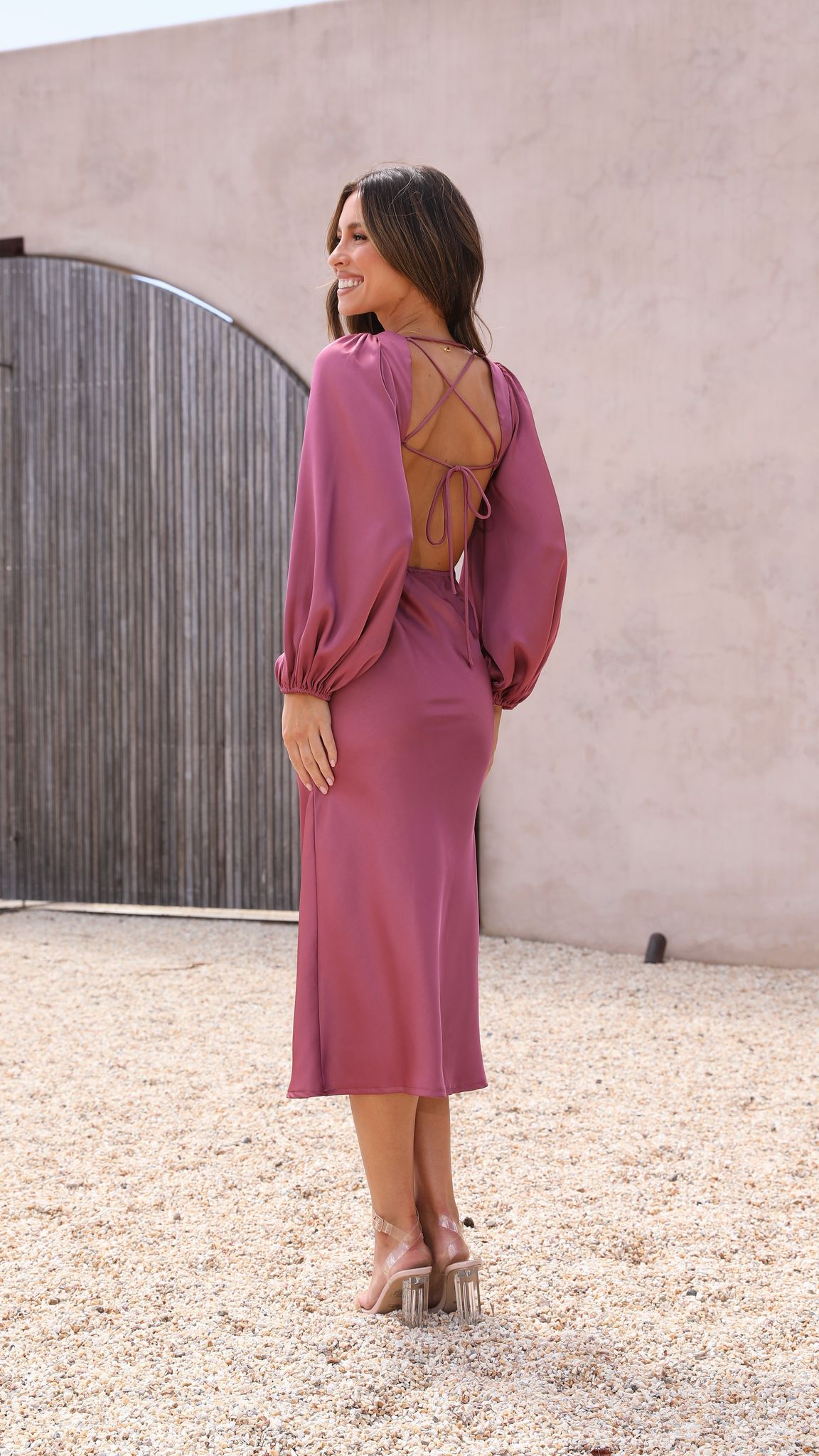 Kikodress - Cleo Midi Dress - Plum