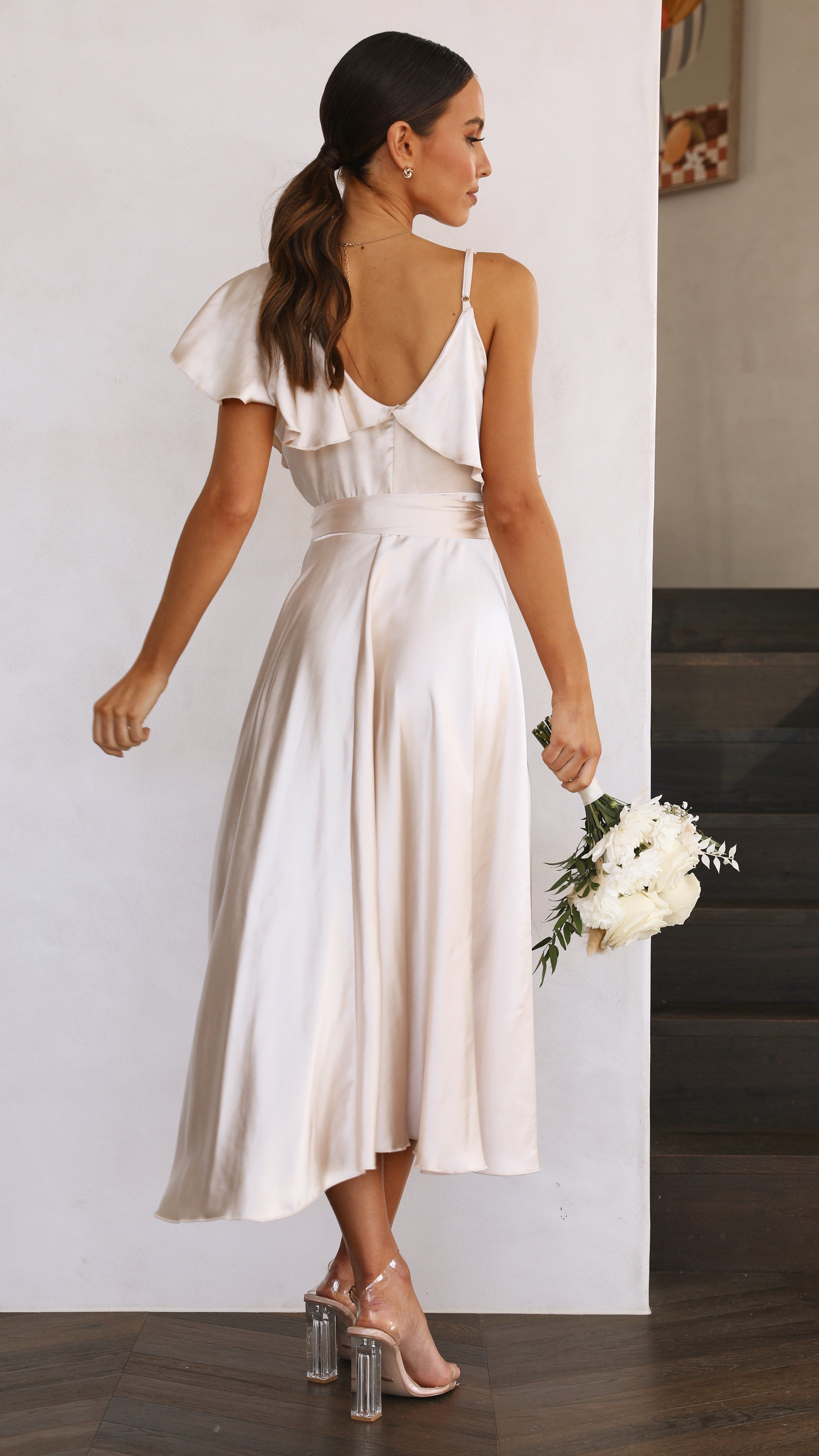 Kikodress - Jacinta Midi Dress - Champagne