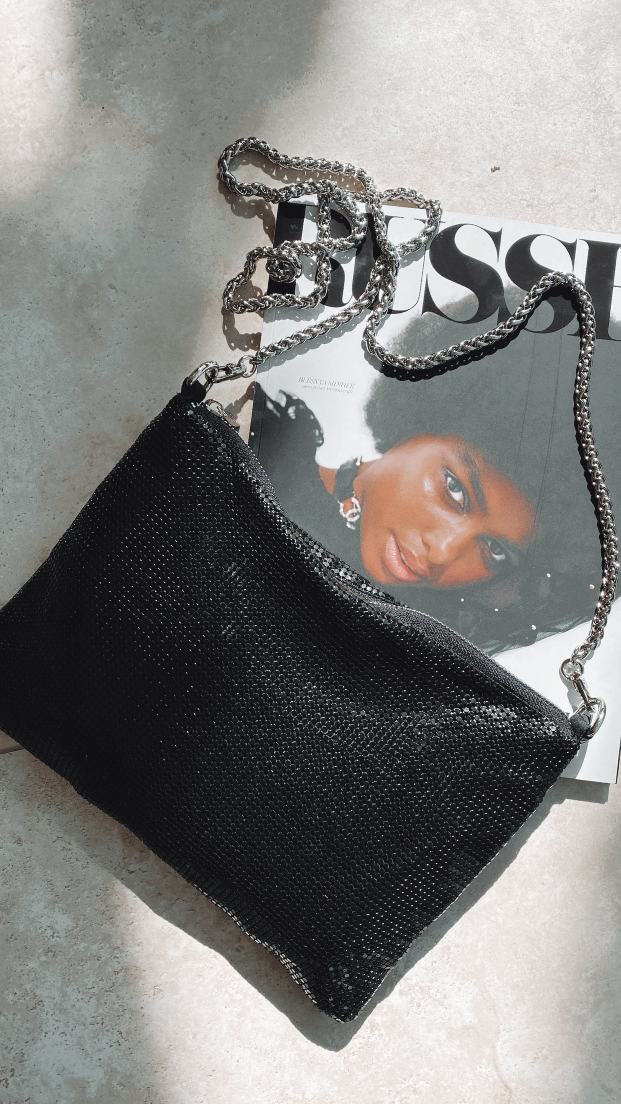 Kikodress - Chain Mesh Bag - Black