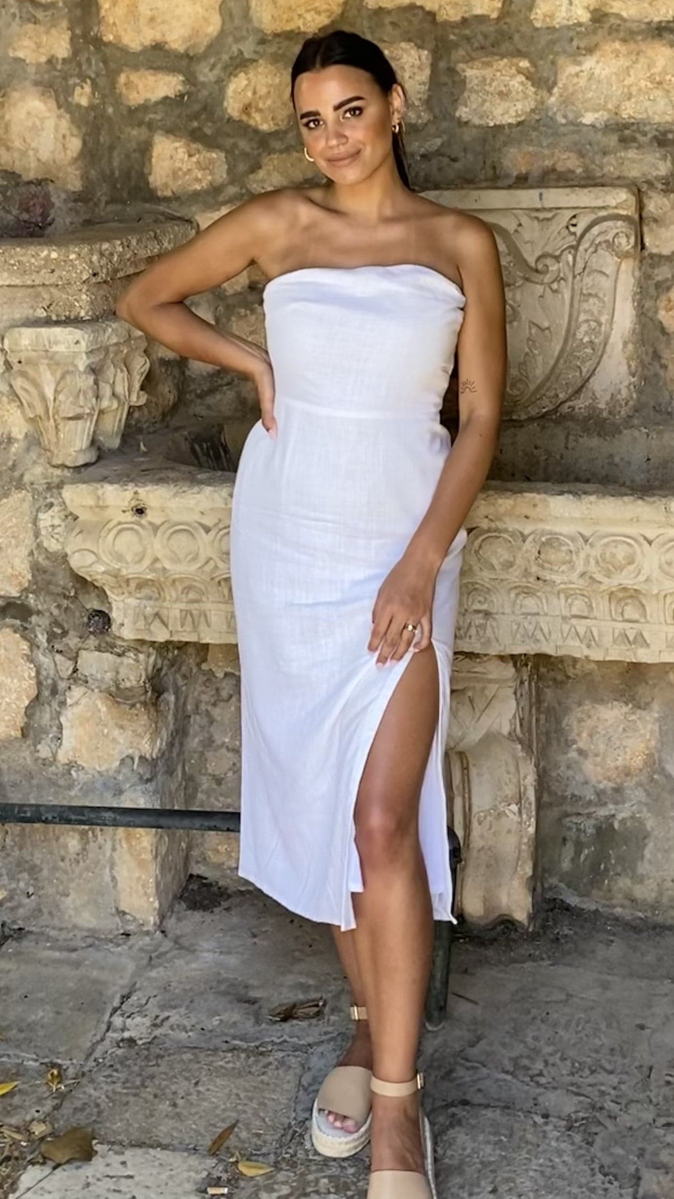 Kikodress - Serena Midi Dress - White