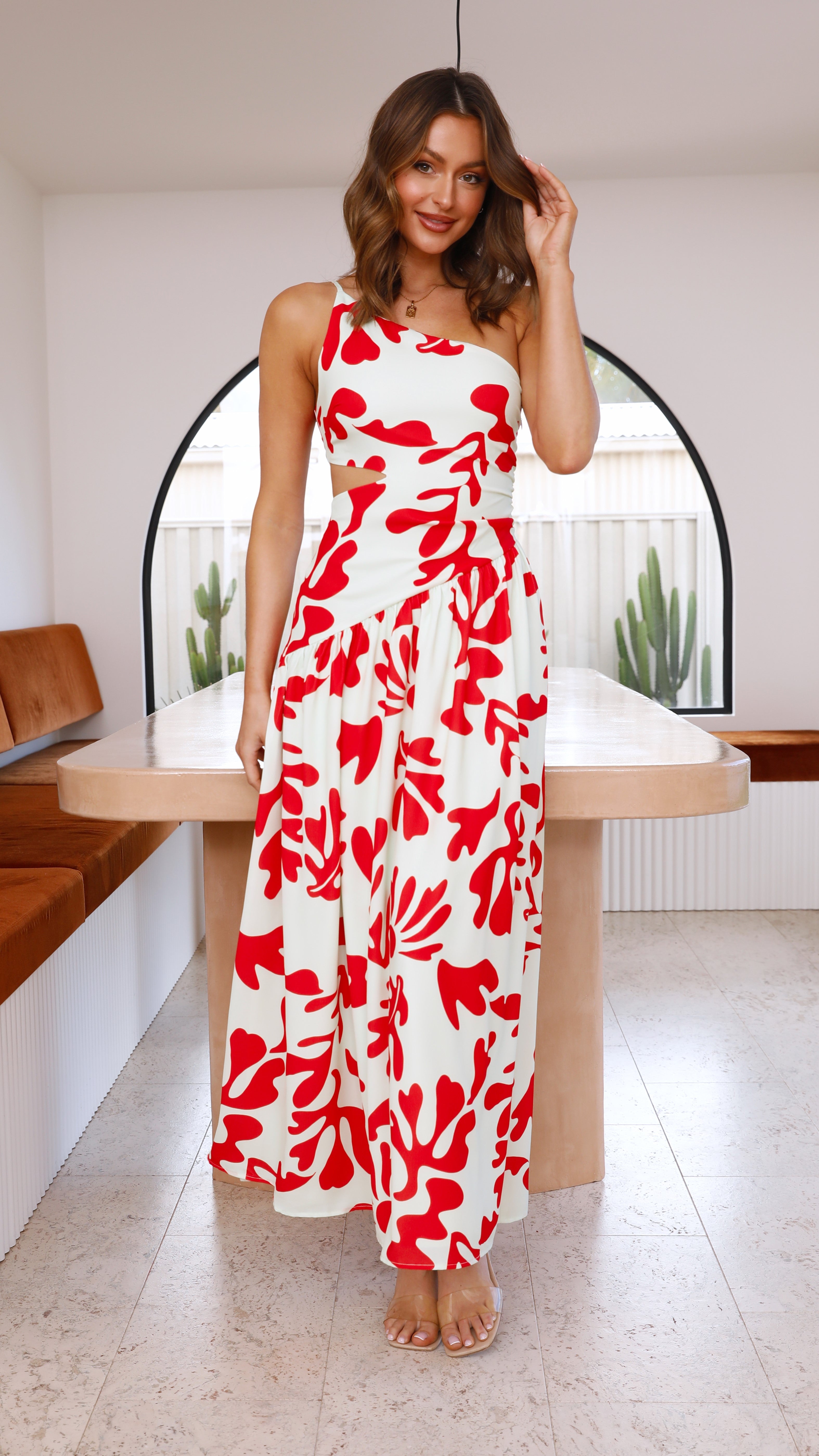Kikodress - Akeli Maxi Dress - Orange Botanica