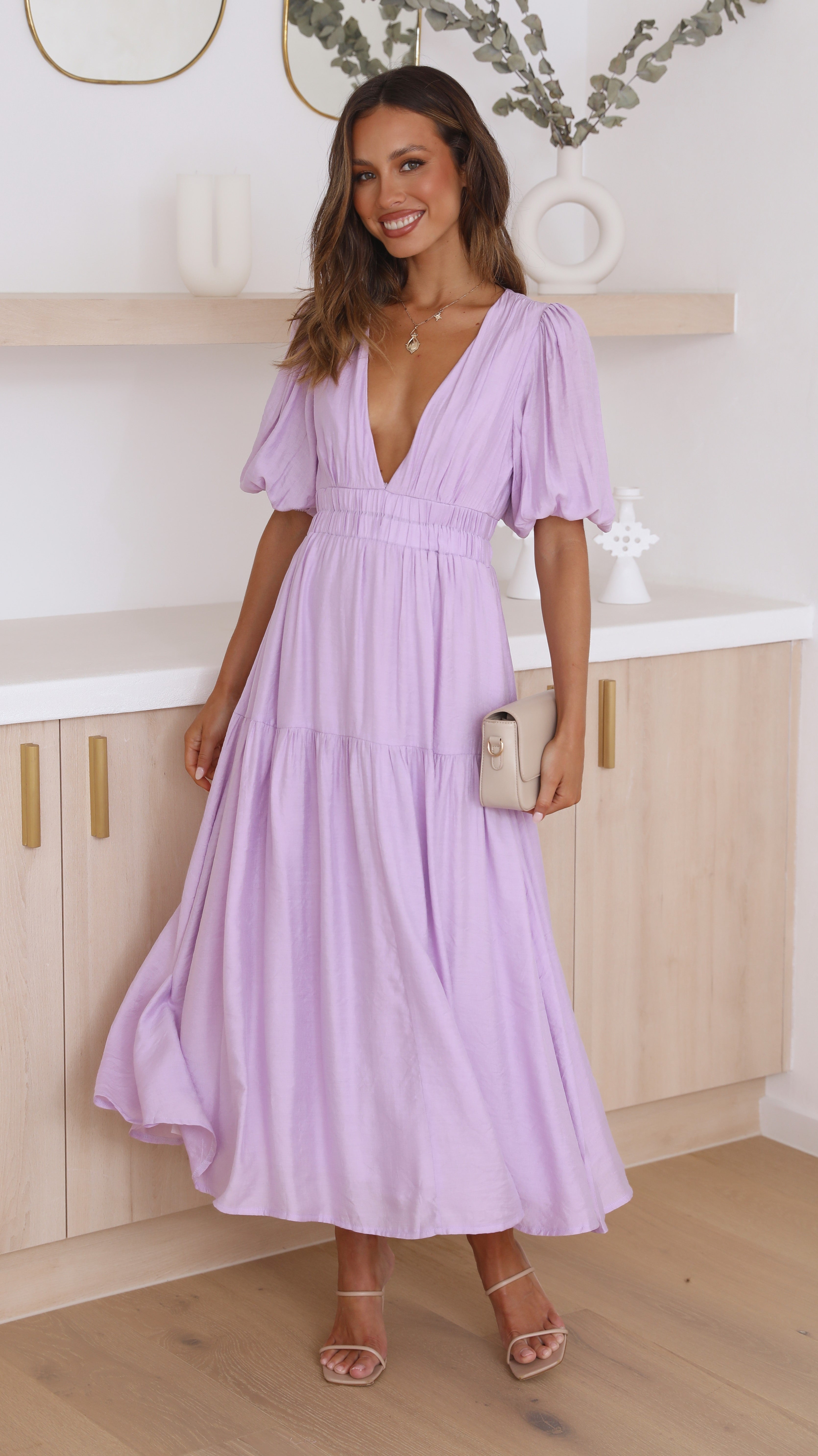 Kikodress - Erin Midi Dress - Lilac
