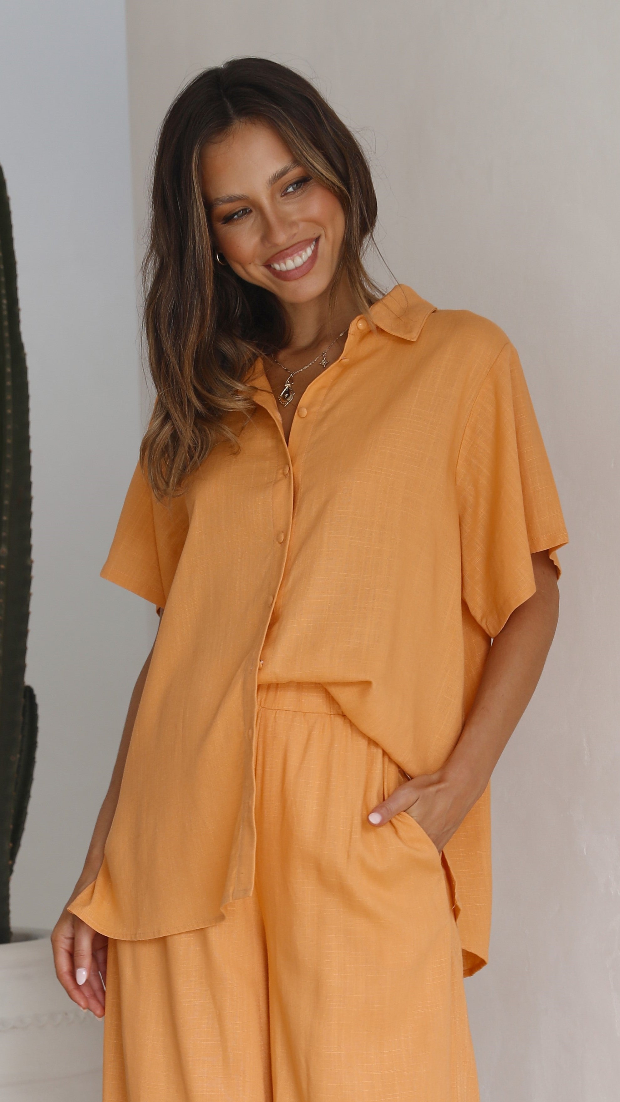 Kikodress - Pablo Top - Sunset Orange