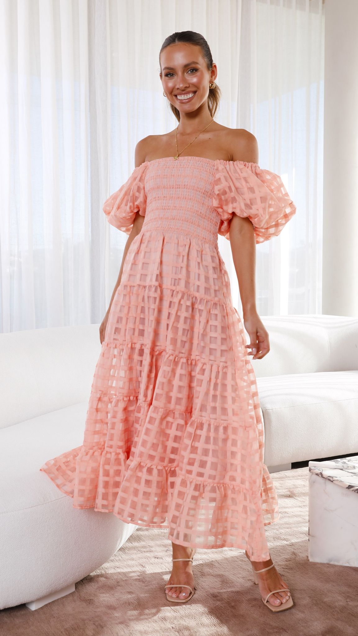 Kikodress - Deemi Maxi Dress - Peach