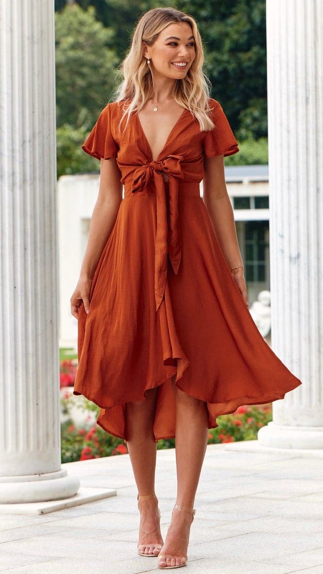 Kikodress - Sunny Daze Dress - Rust
