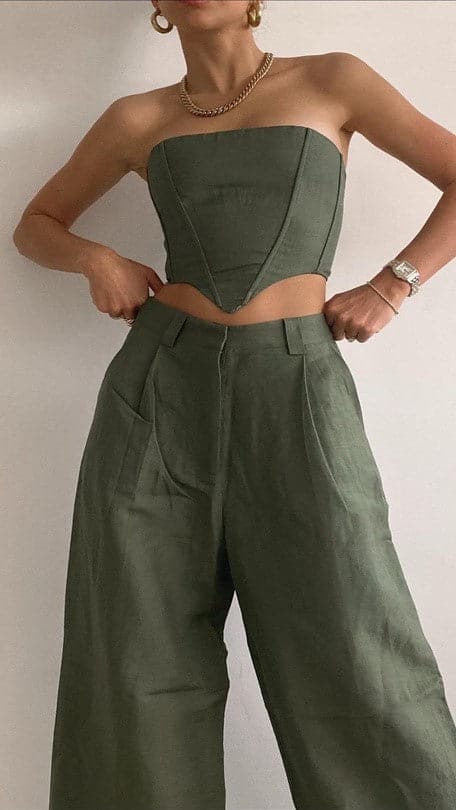 Kikodress - Lioness LA Quinta Pants- Khaki