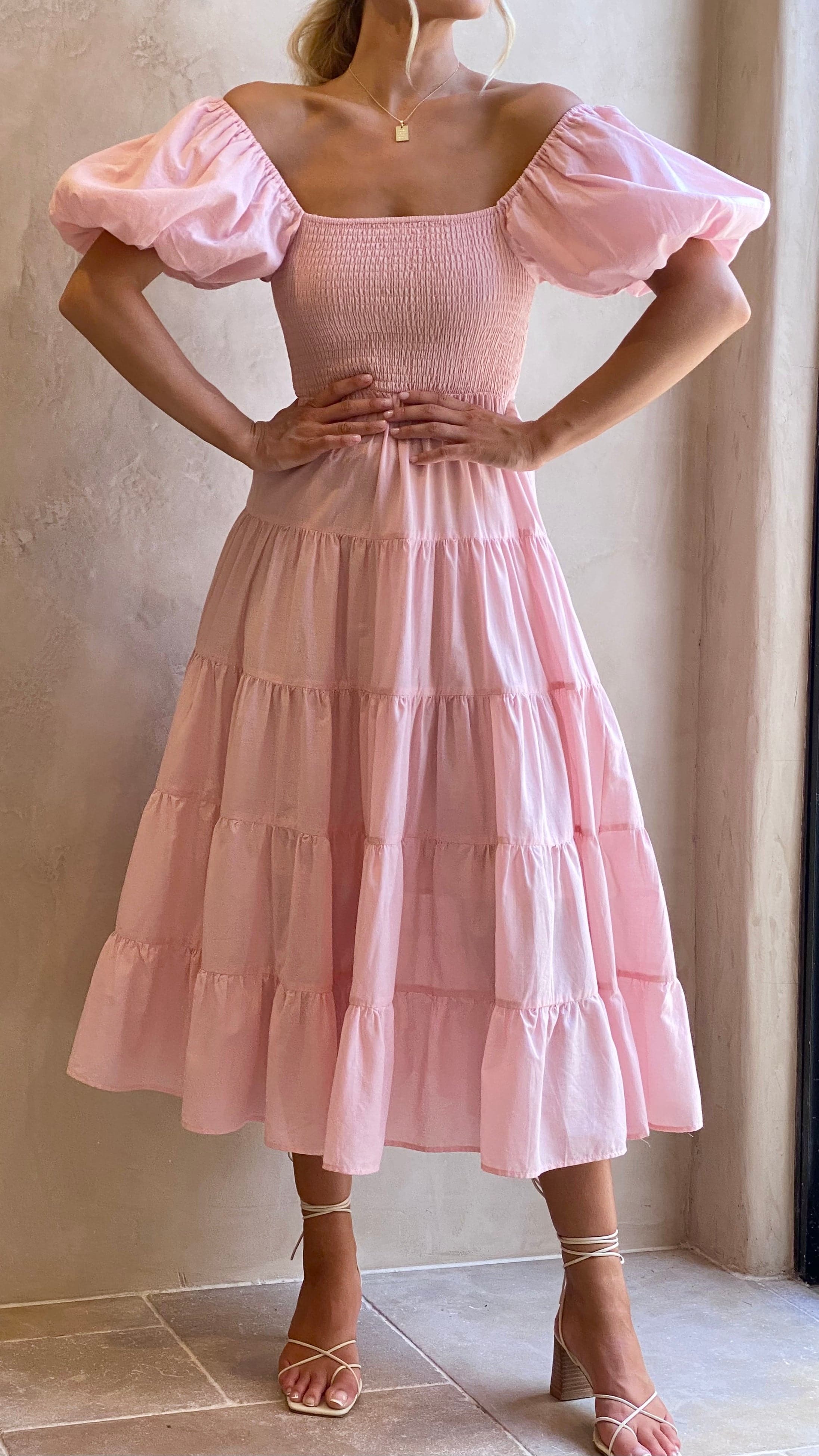Kikodress - Chyna Midi Dress - Blush