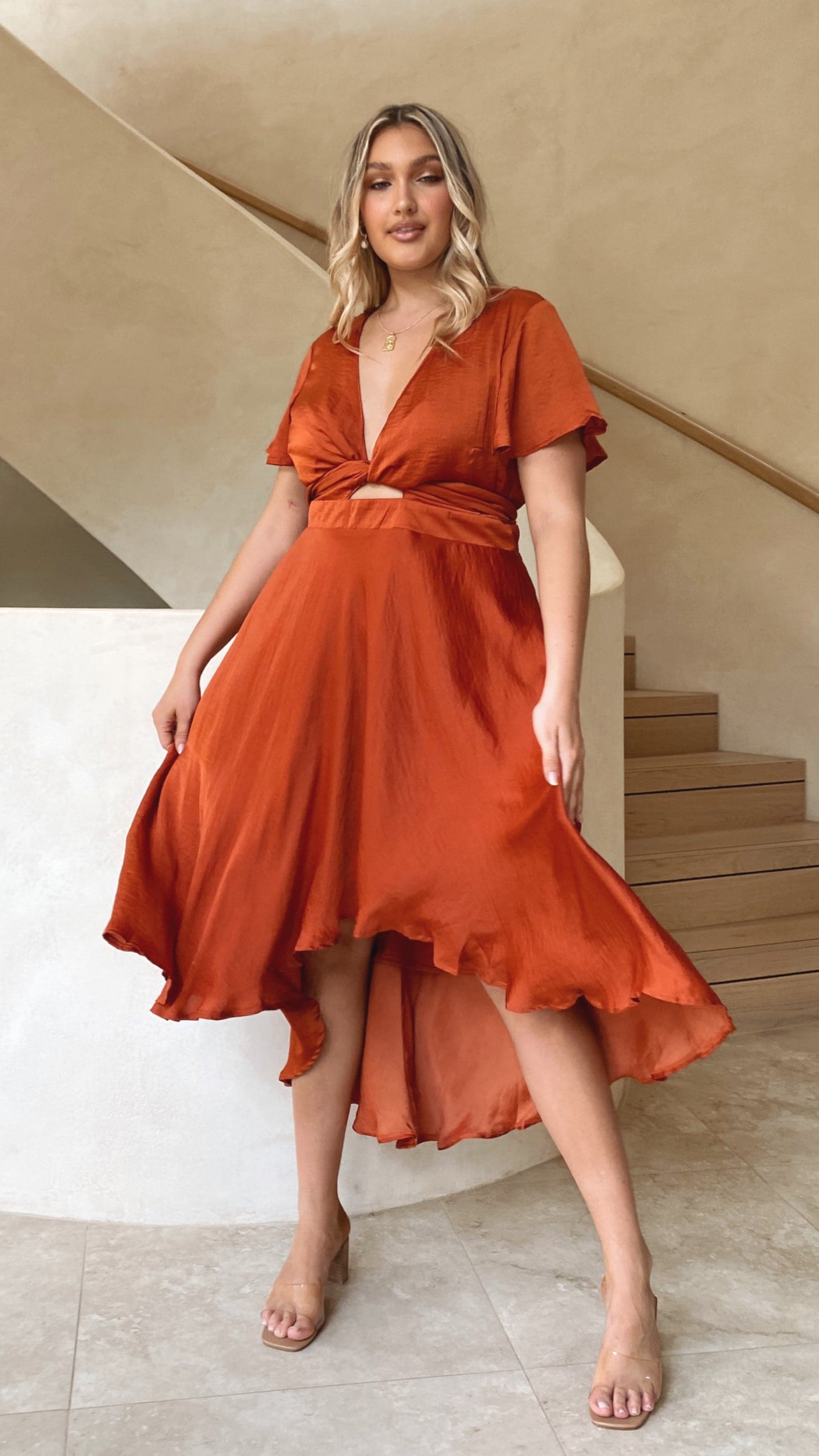 Kikodress - Sunny Daze Dress - Rust