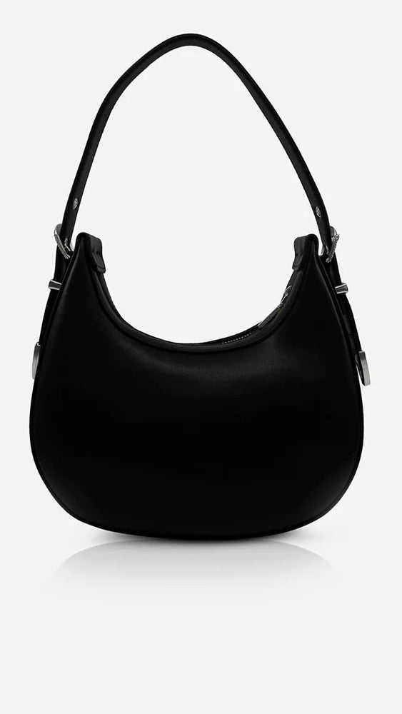 Kikodress - Sol Sana Crescent Bag - Black/Silver