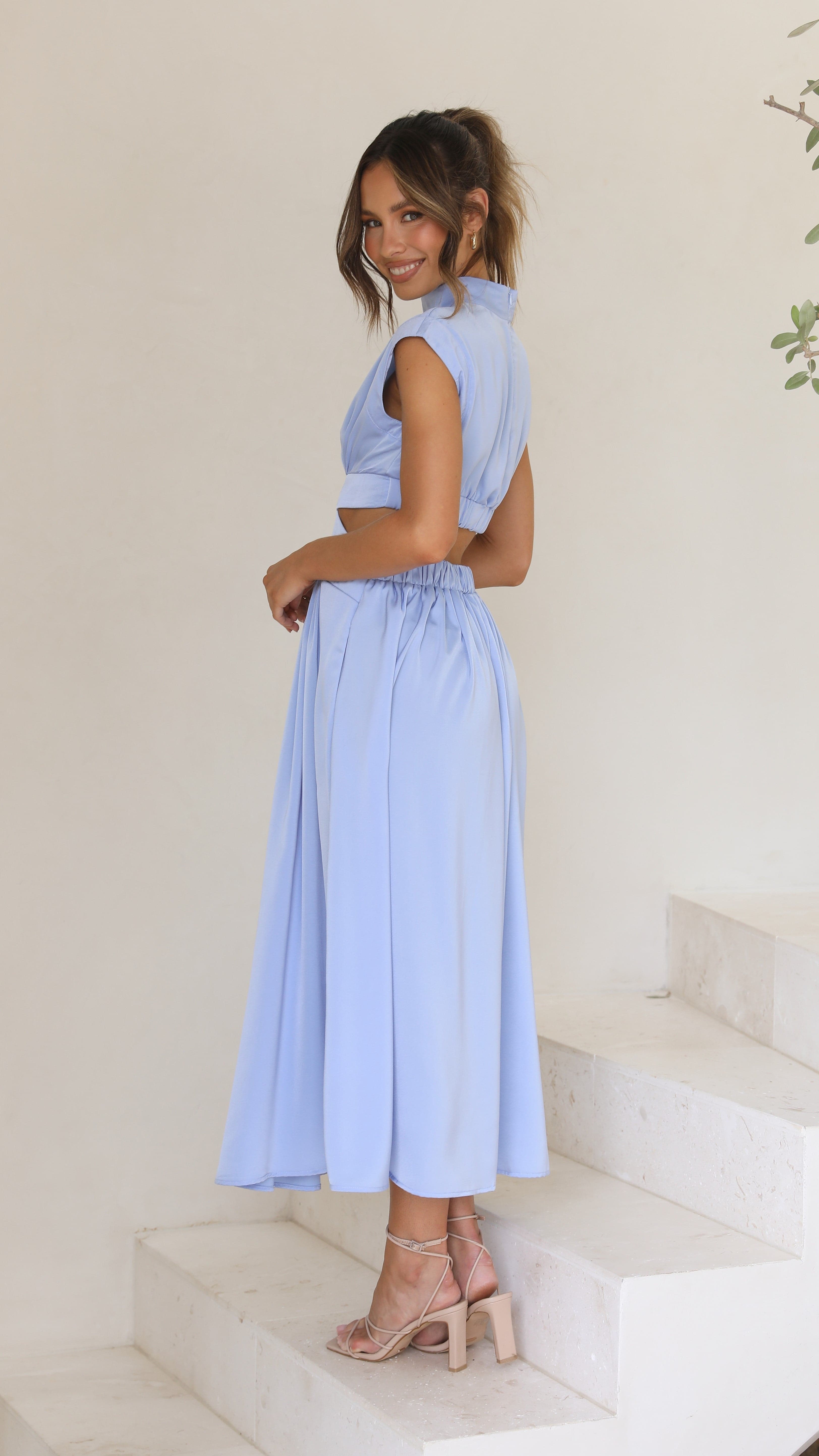 Kikodress - Cindie Midi Dress - Blue