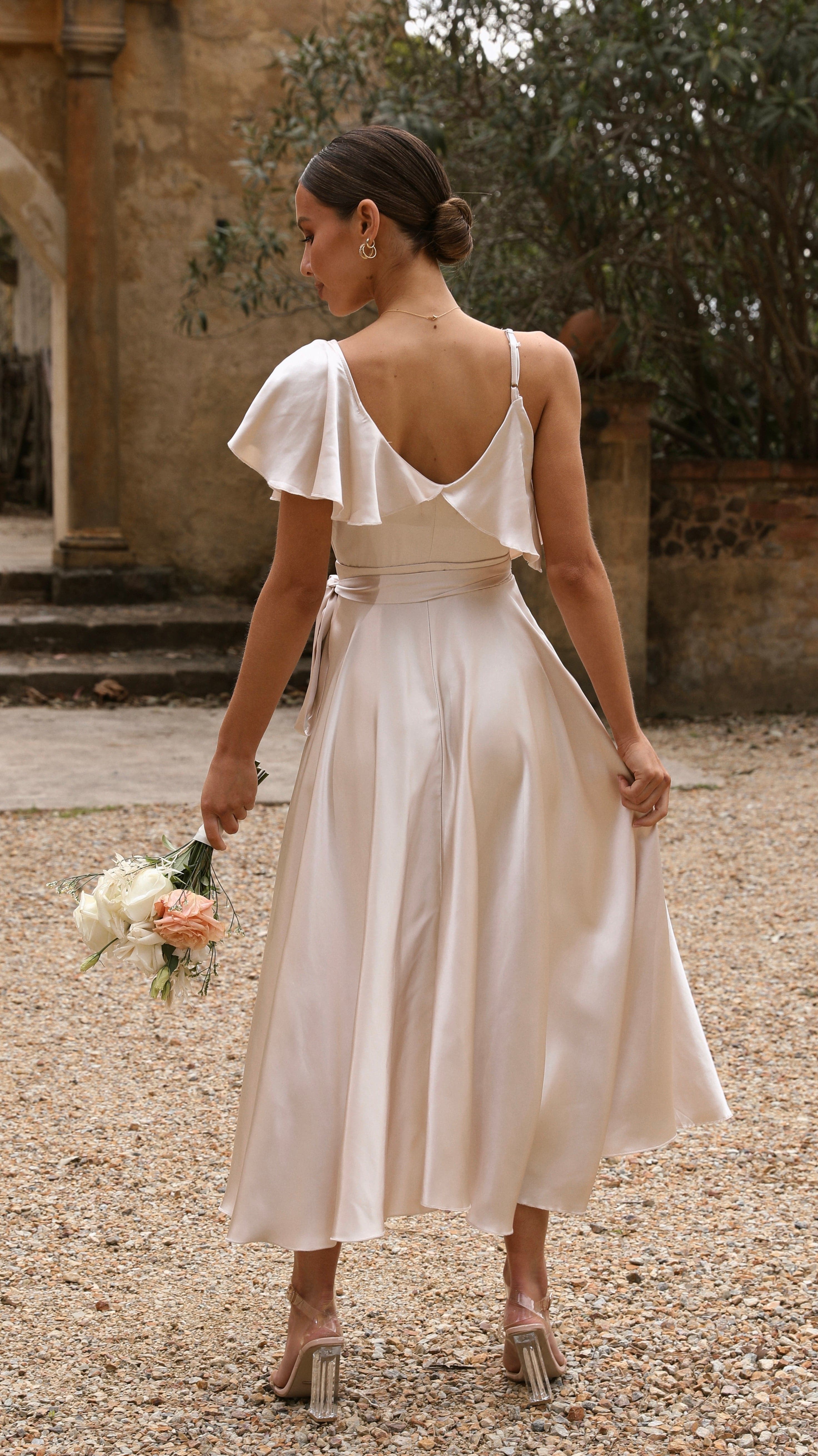 Kikodress - Jacinta Midi Dress - Champagne