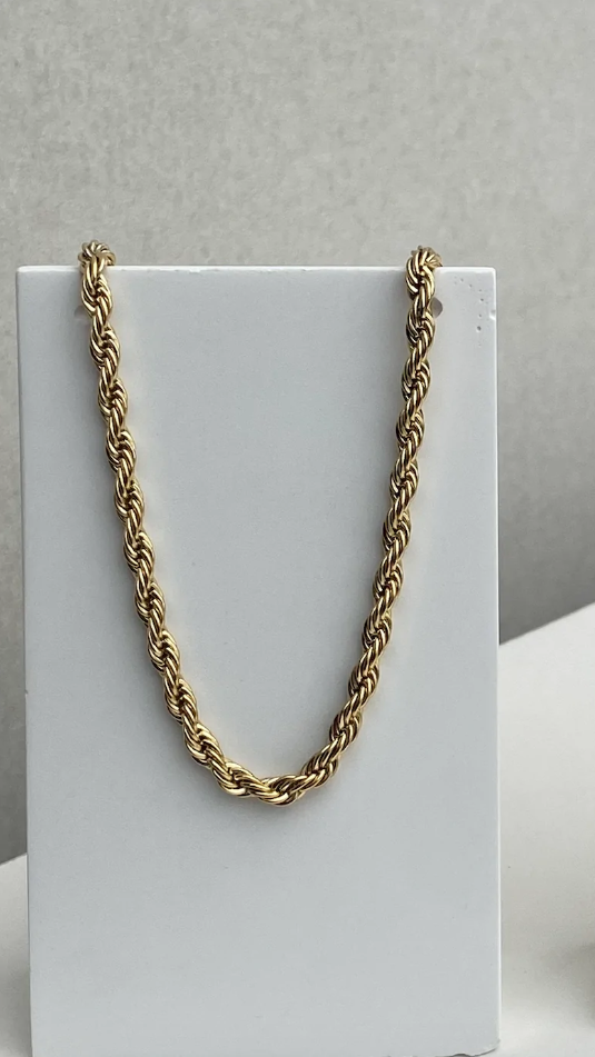Kikodress - Twist Chain Necklace - Gold