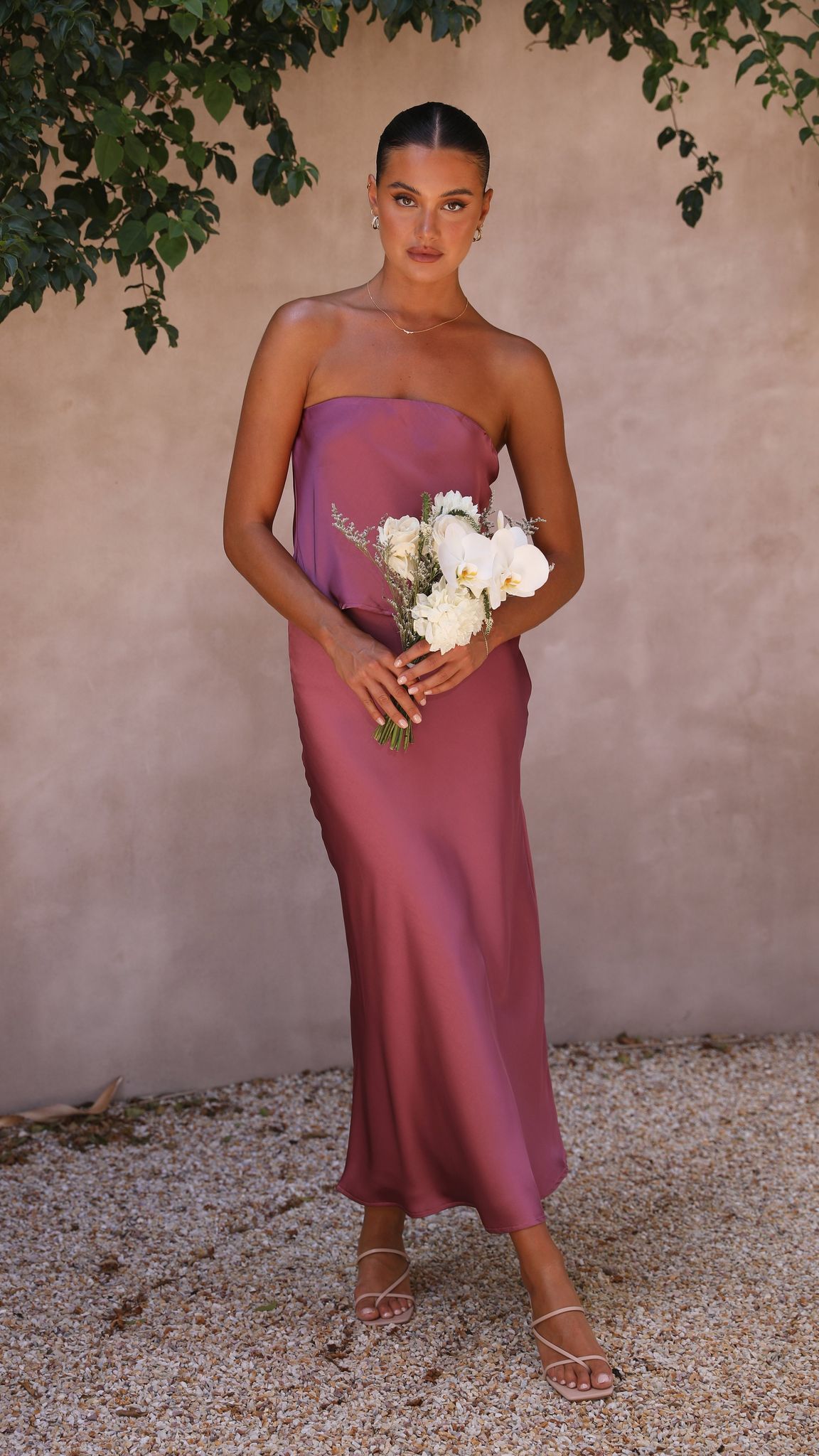 Kikodress - Effie Strapless Top - Plum