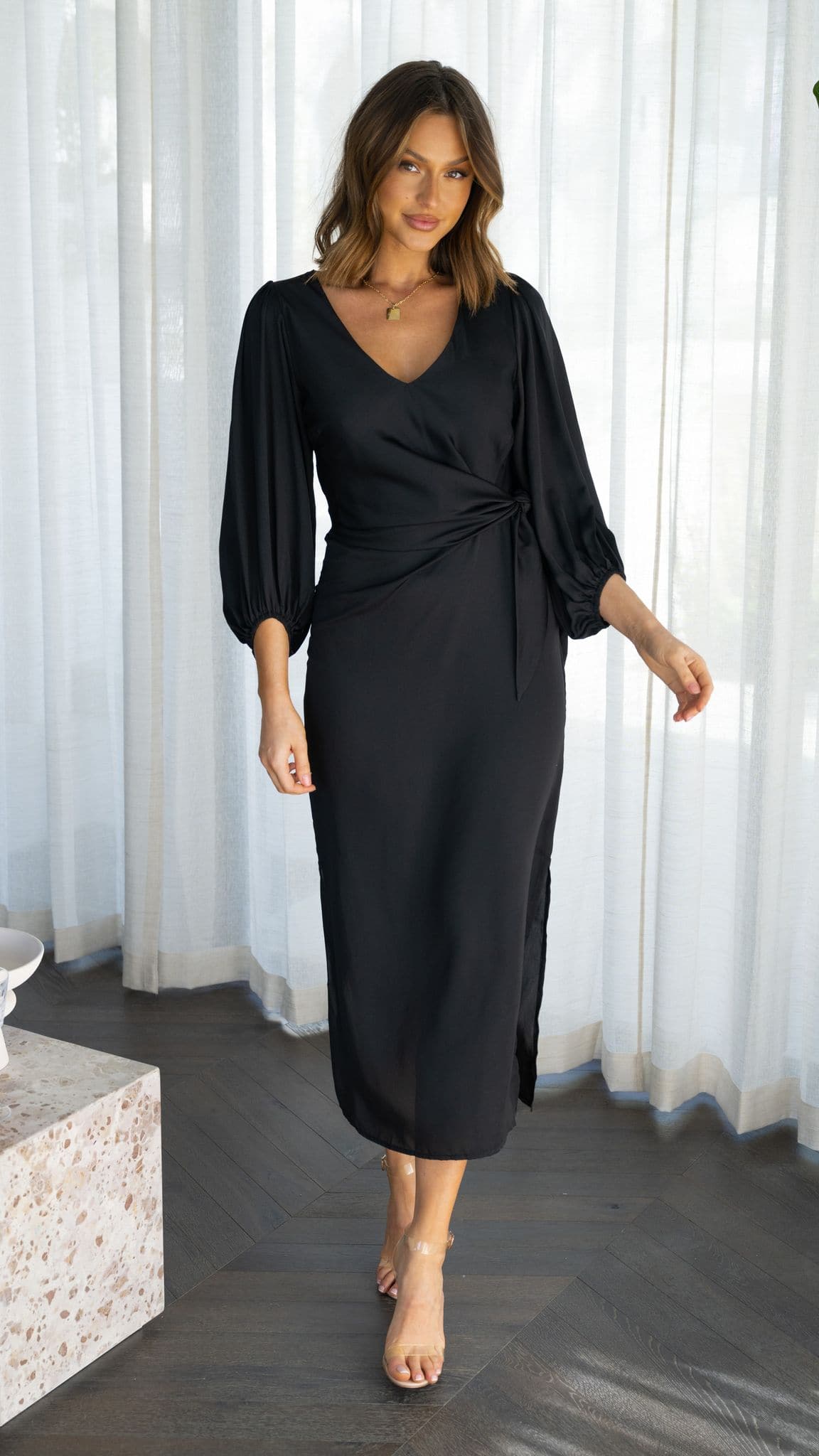 Kikodress - Meilani Midi Dress - Black