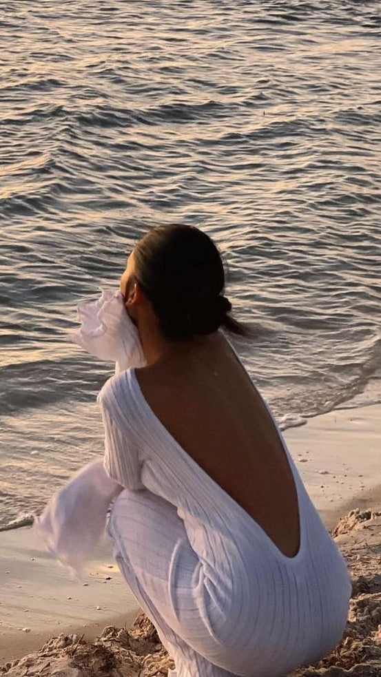 Kikodress - Baha Long Sleeve Dress - White