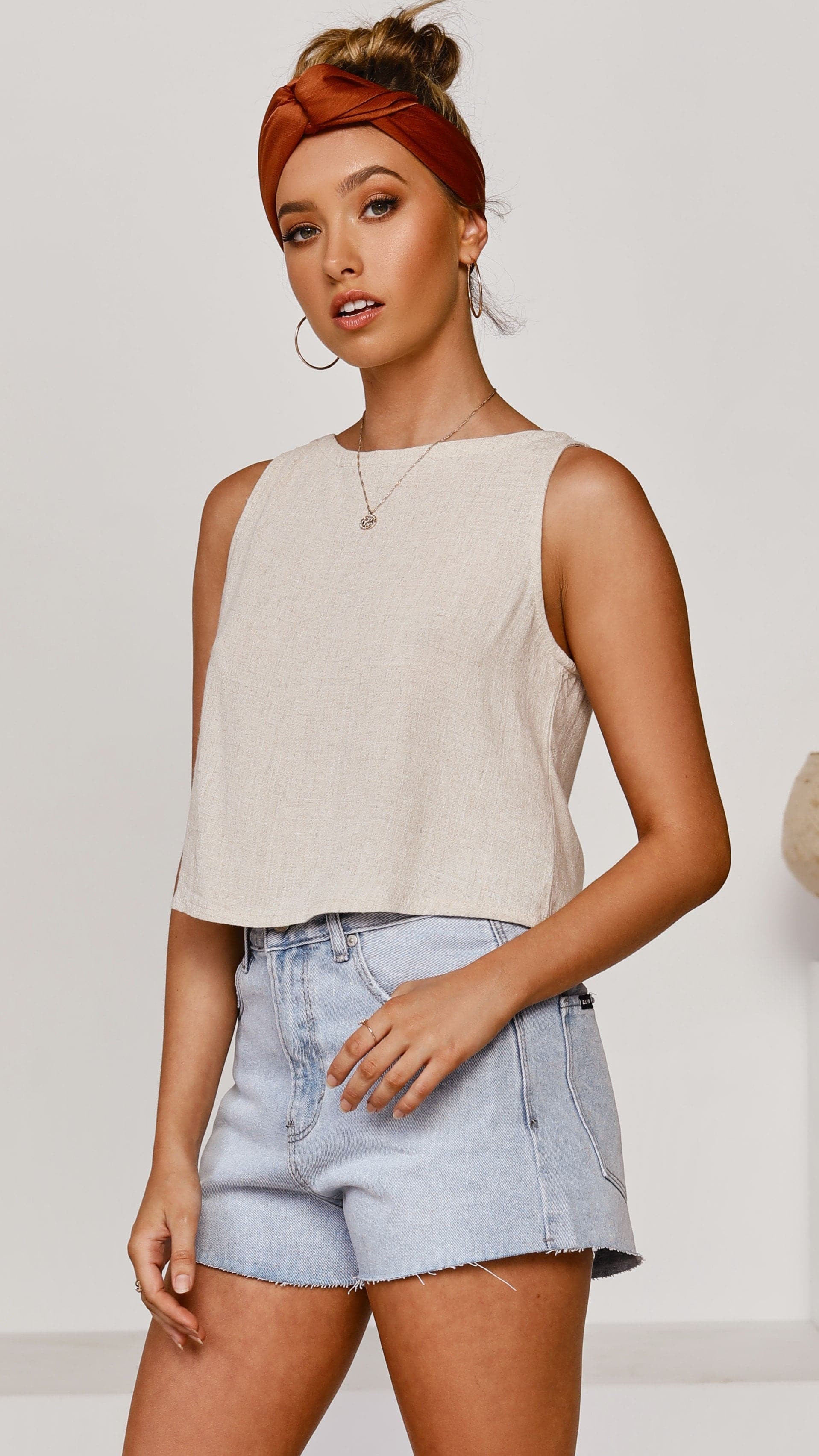Kikodress - Persephone Crop Top - Natural