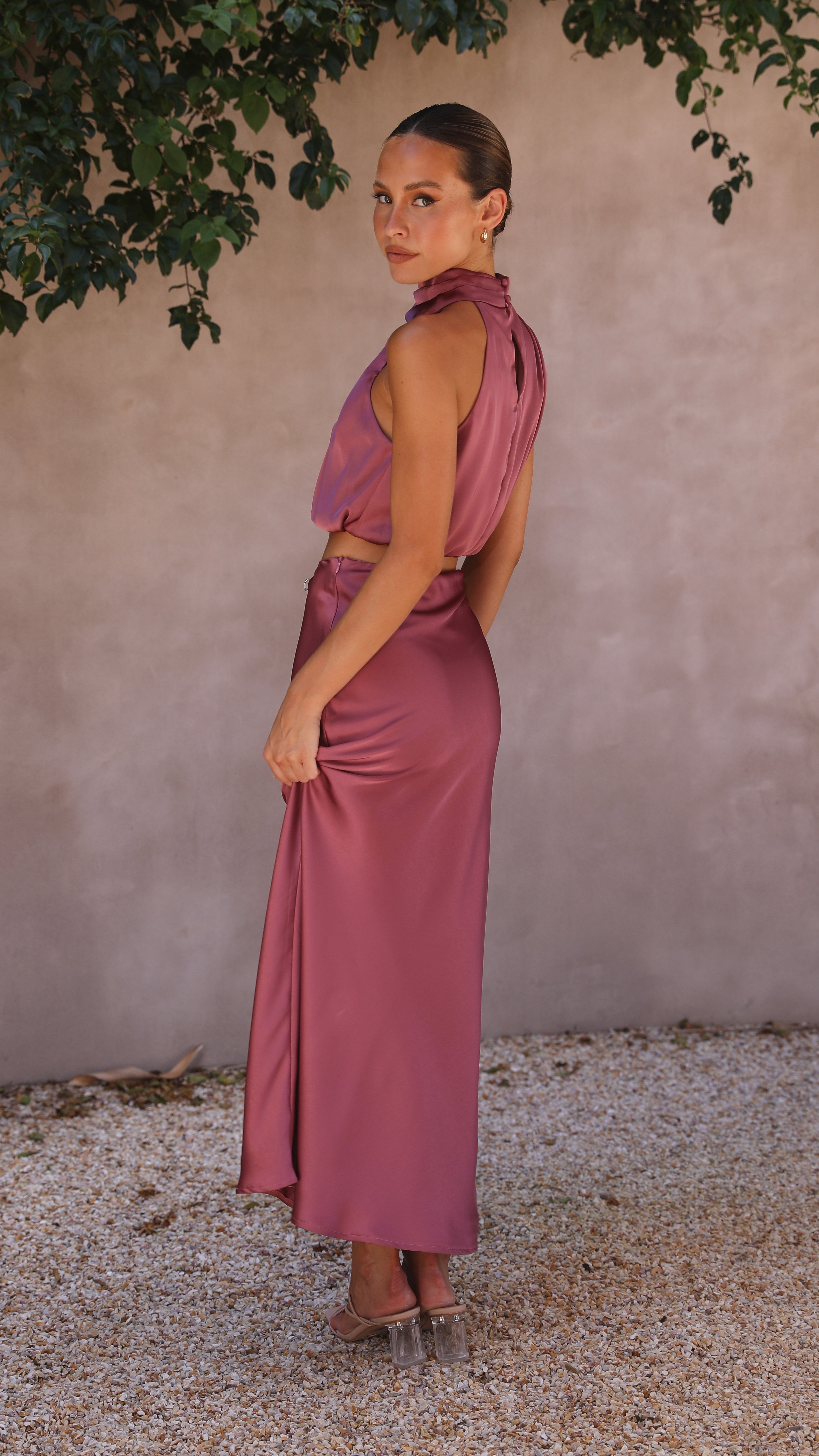 Kikodress - Esther Maxi Skirt - Plum